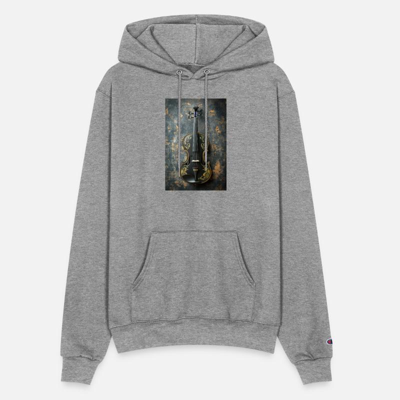 Elegant Black and Gold Violin