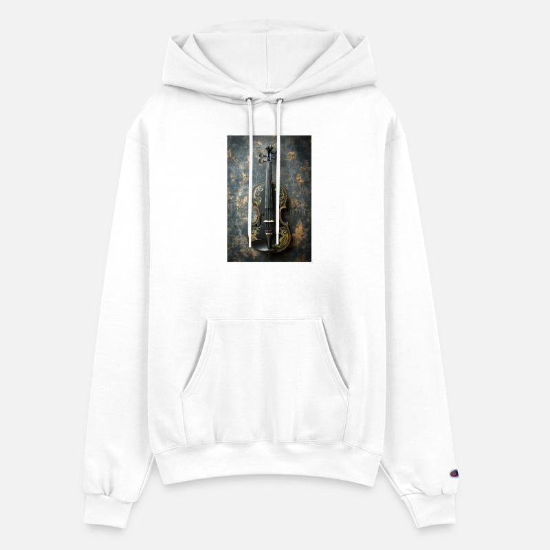 Elegant Black and Gold Violin