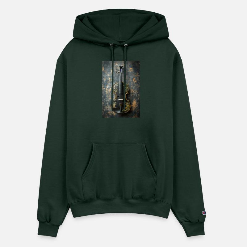 Elegant Black and Gold Violin