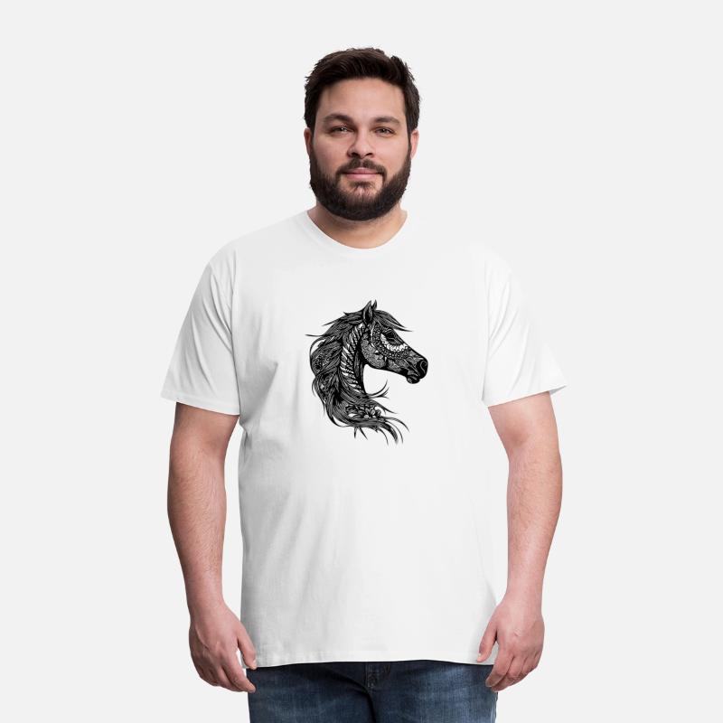 Elegant Horse In Elegant Tattoo Mane Style