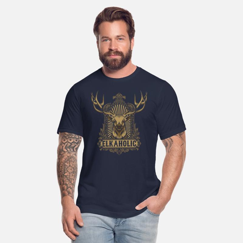 Elkaholic American Deer Hunter Patriotic T-SHIRTS
