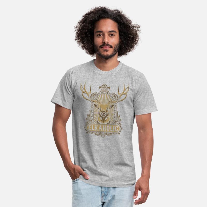 Elkaholic American Deer Hunter Patriotic T-SHIRTS