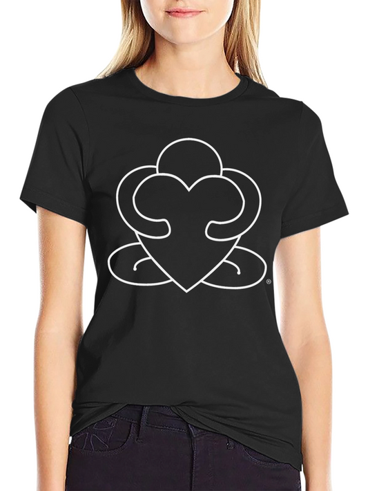 Heart Hug Graphic Black T-Shirt