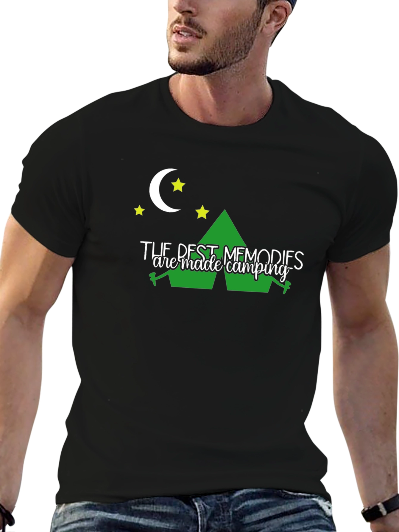 Camping Memories Black T-Shirt