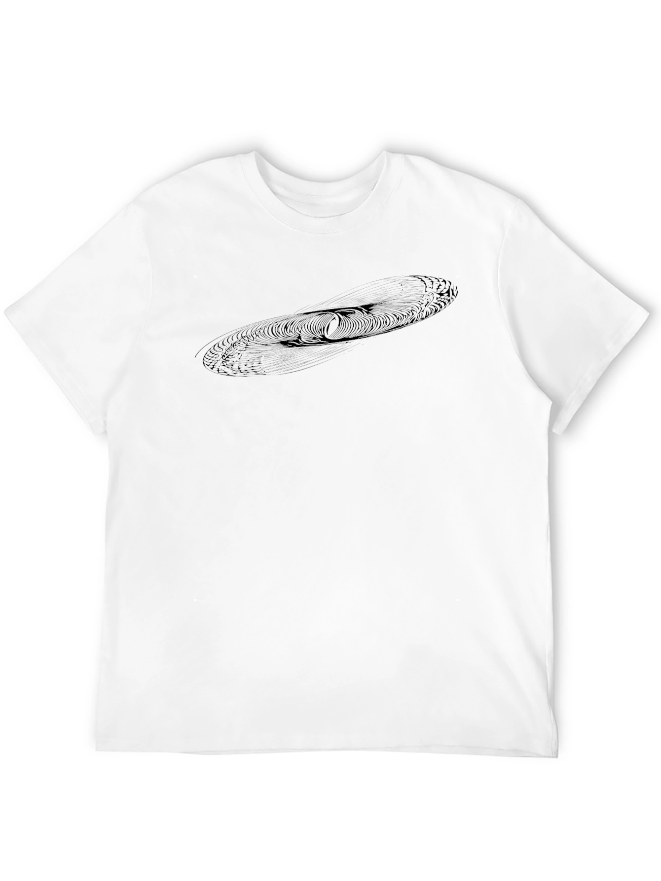 Modern Graphic Tee - Abstract Black Cotton T-Shirt