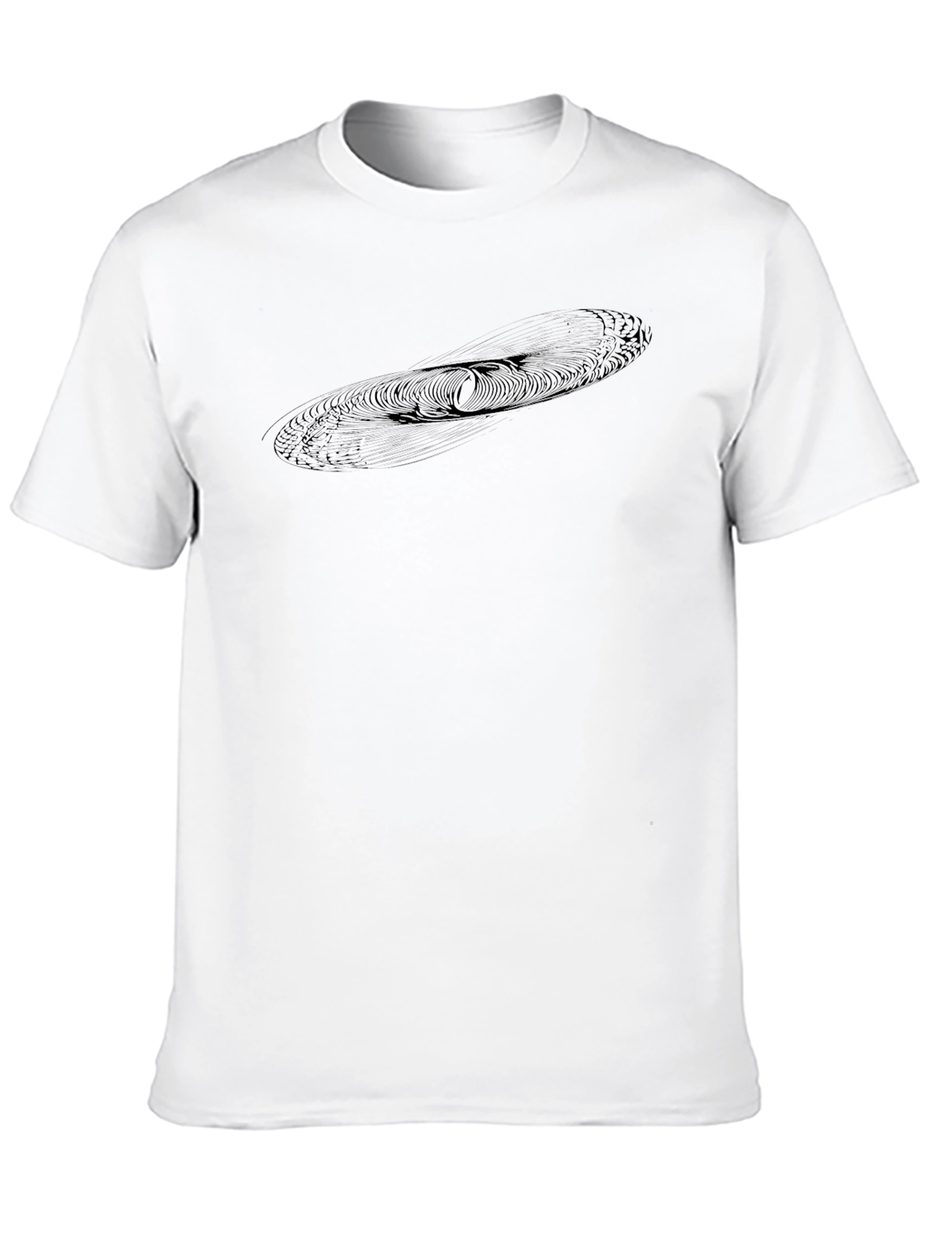 Modern Graphic Tee - Abstract Black Cotton T-Shirt