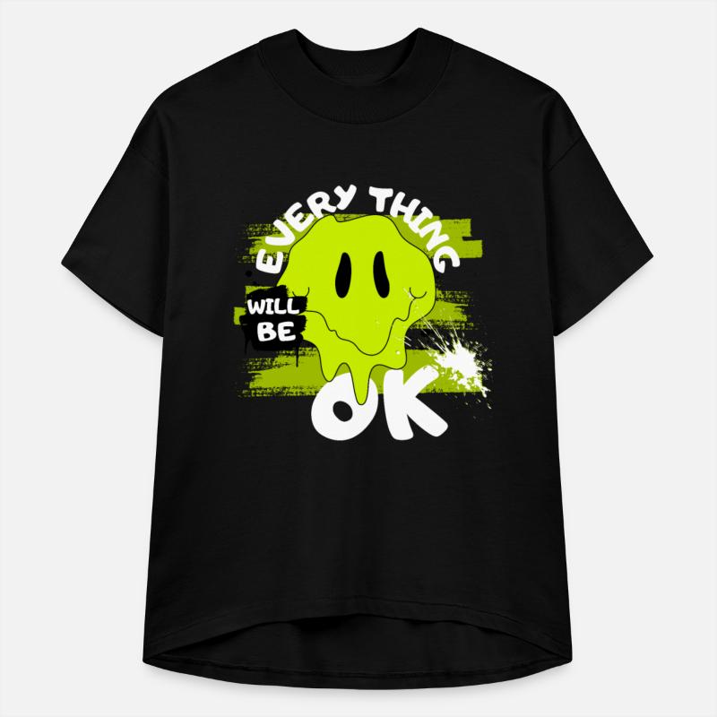 Everything will be Ok slogan typographic print tee