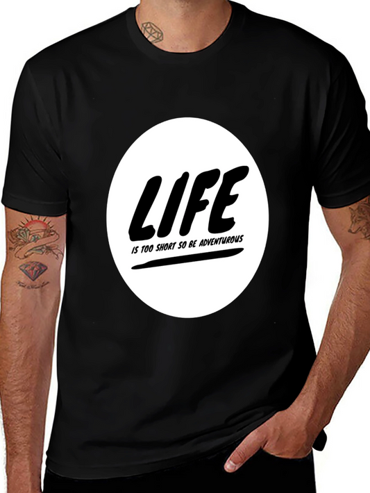 Life is Too Short Black Graphic Tee