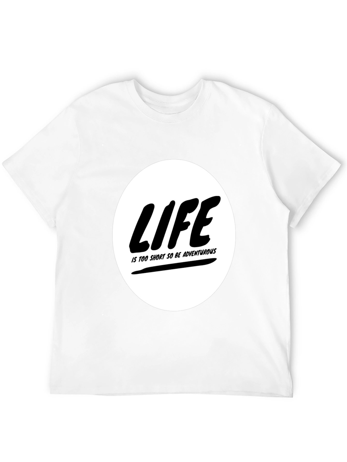 Life is Too Short Black Graphic Tee