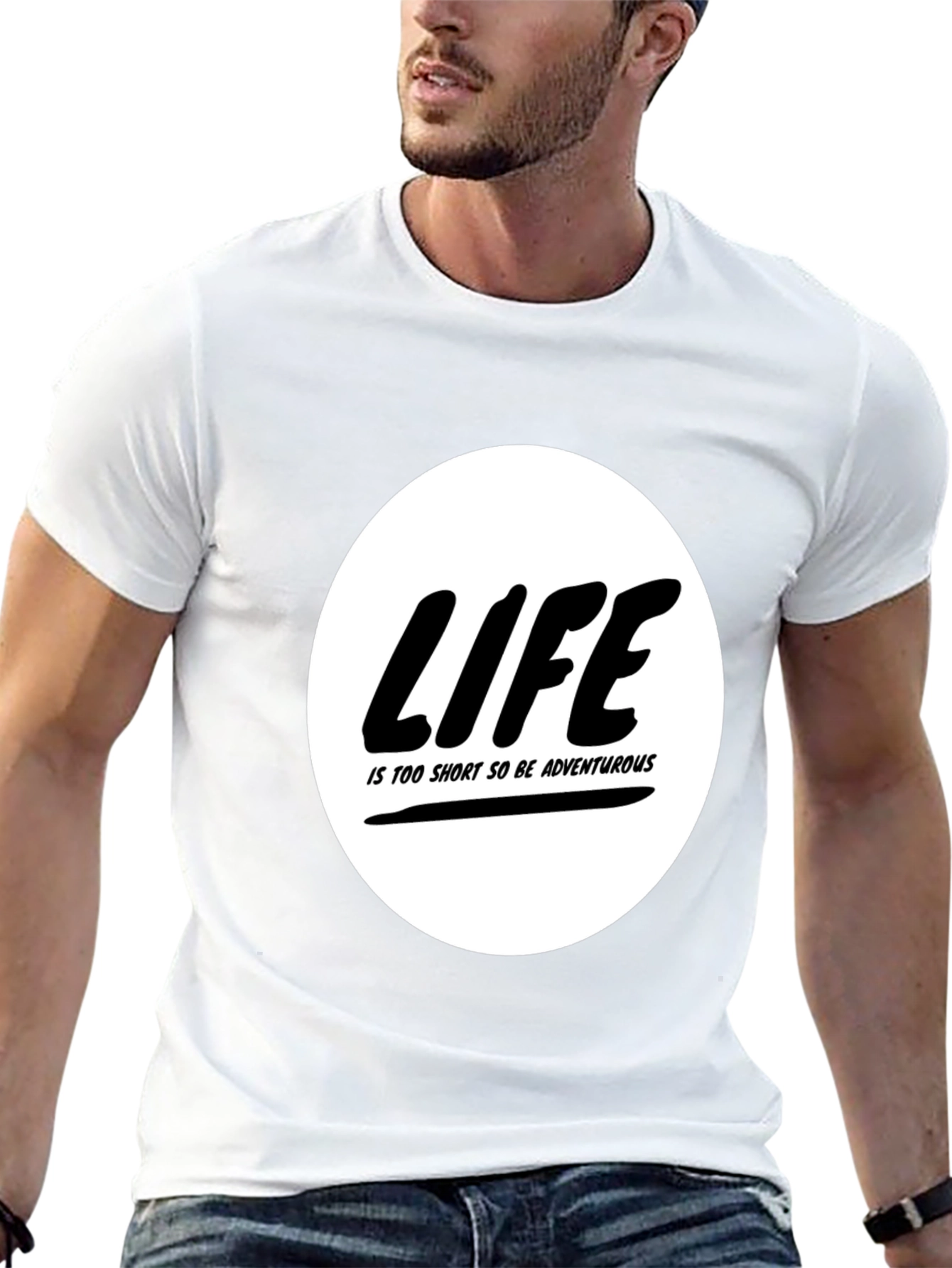 Life is Too Short Black Graphic Tee