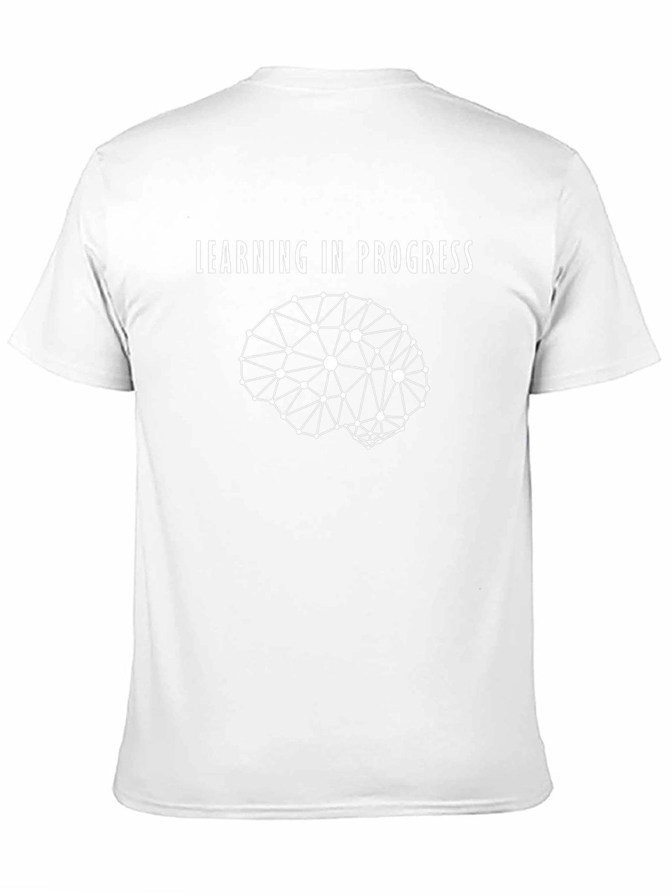 Learning In Progress Brain Tee - Black Cotton