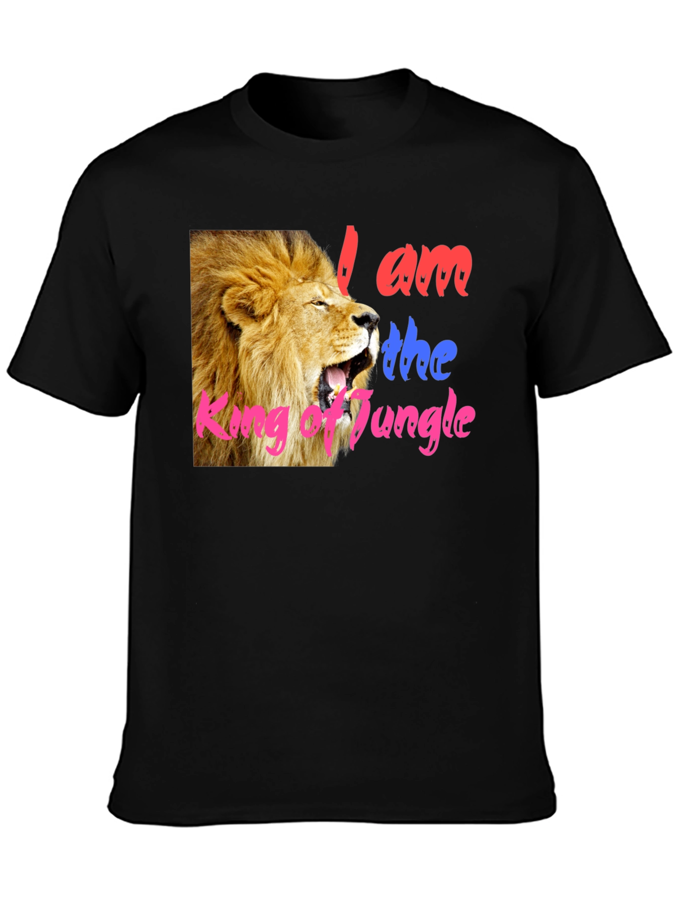Lion King of Jungle Graphic Tee