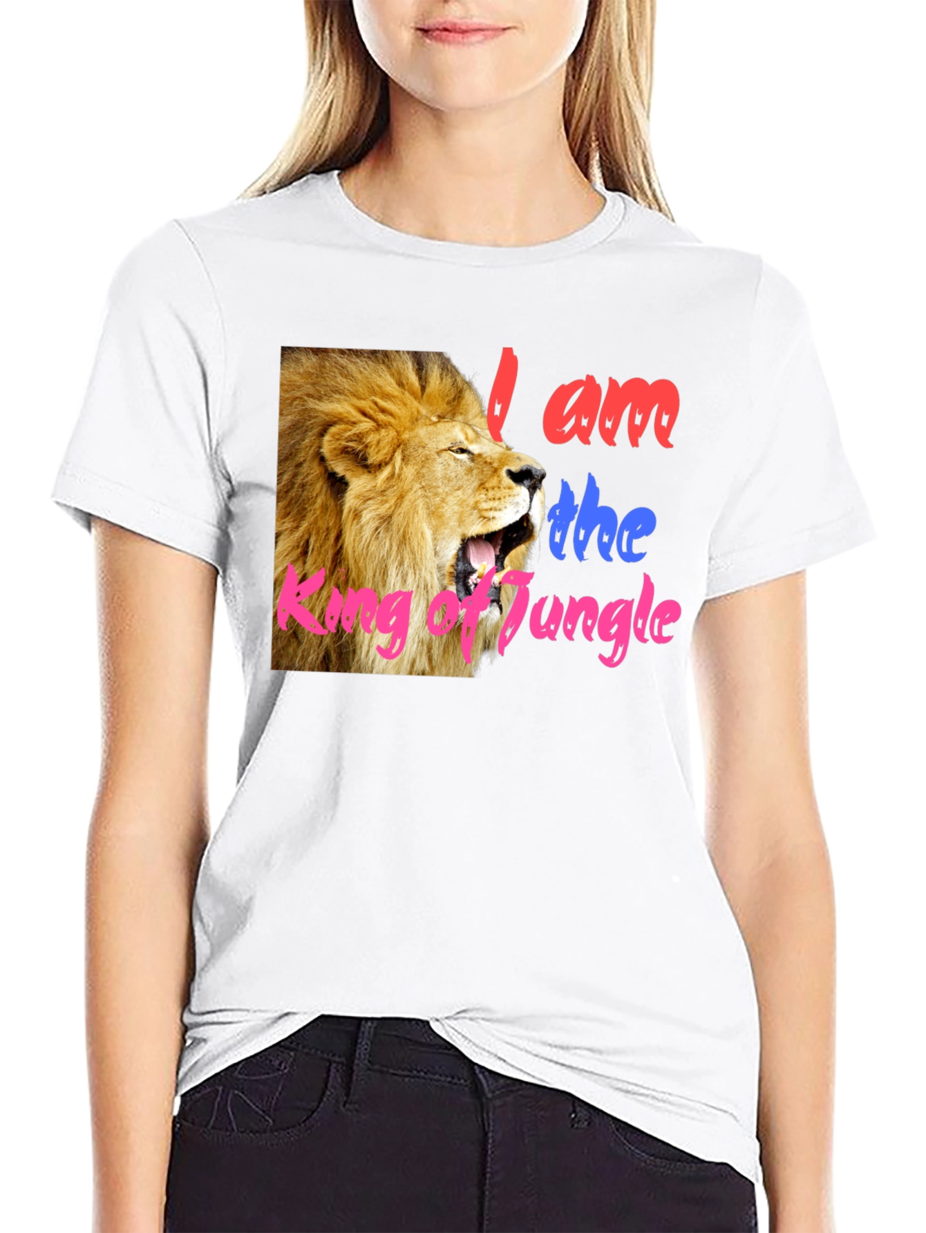 Lion King of Jungle Graphic Tee