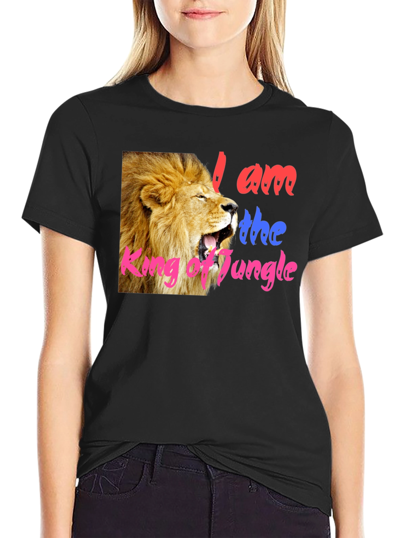 Lion King of Jungle Graphic Tee