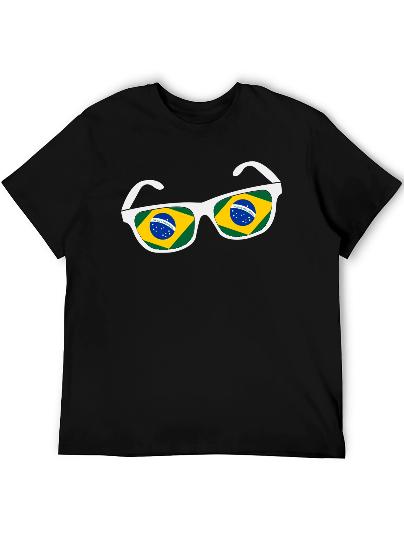 Brazil Flag Sunglasses Graphic Tee
