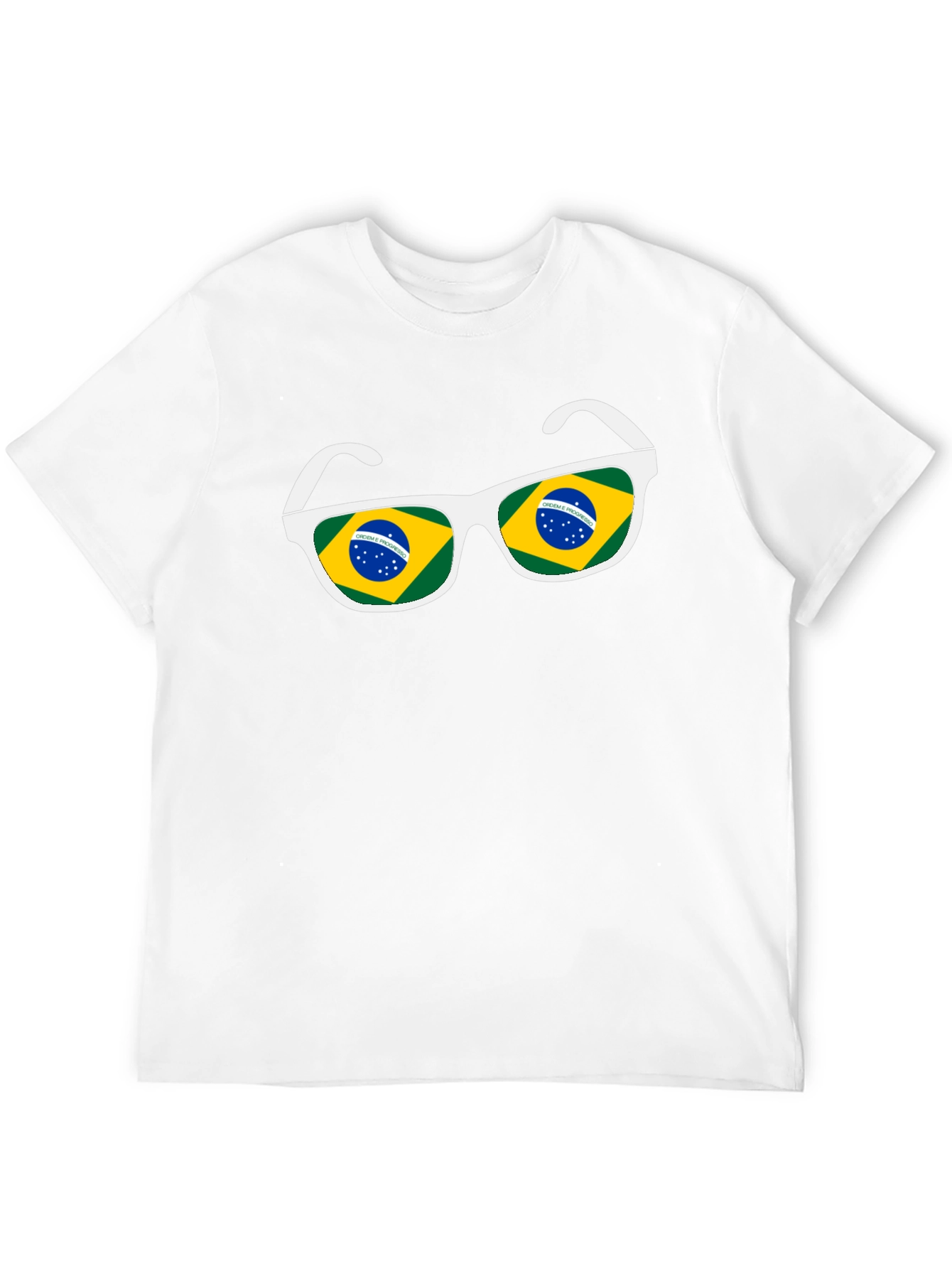 Brazil Flag Sunglasses Graphic Tee