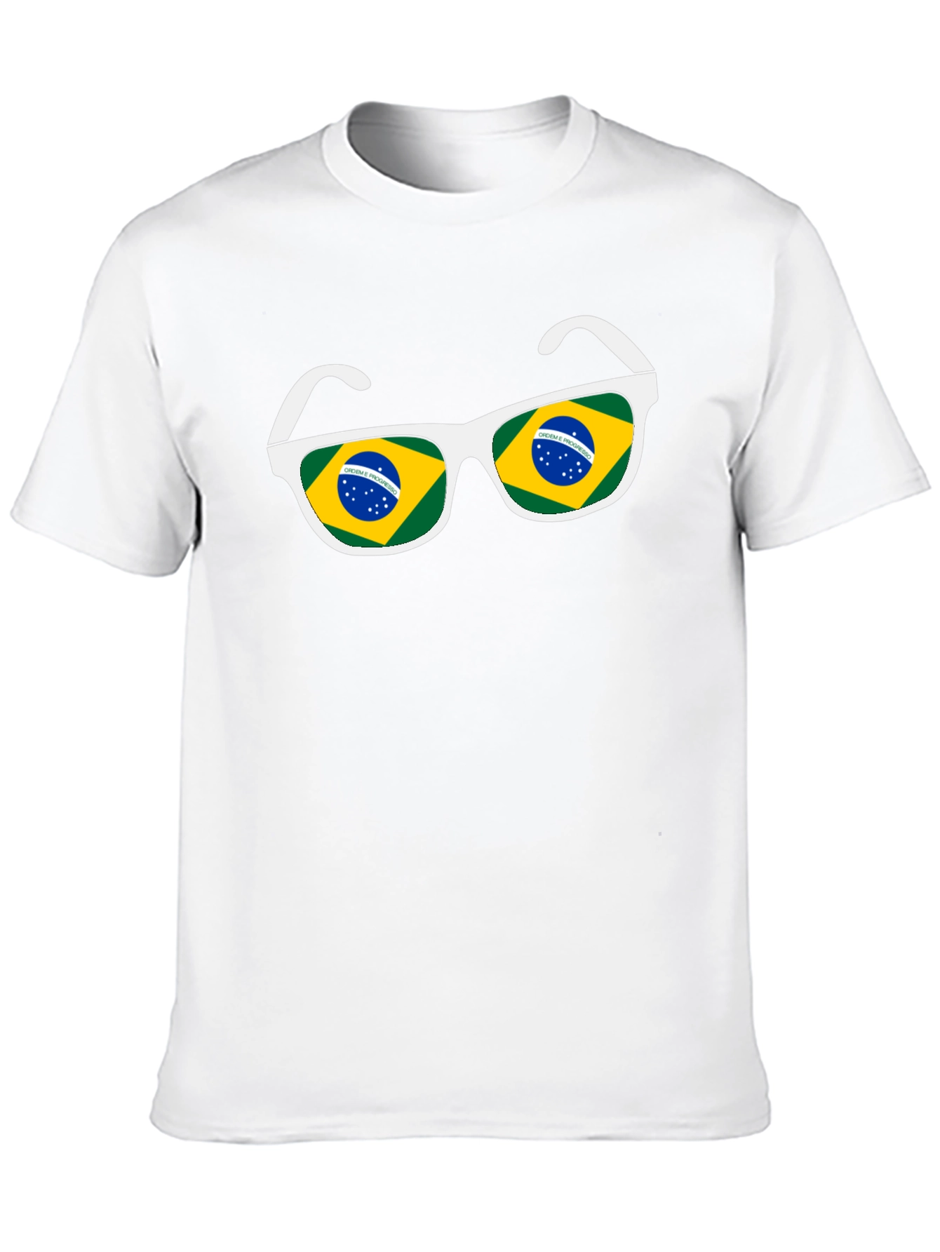 Brazil Flag Sunglasses Graphic Tee