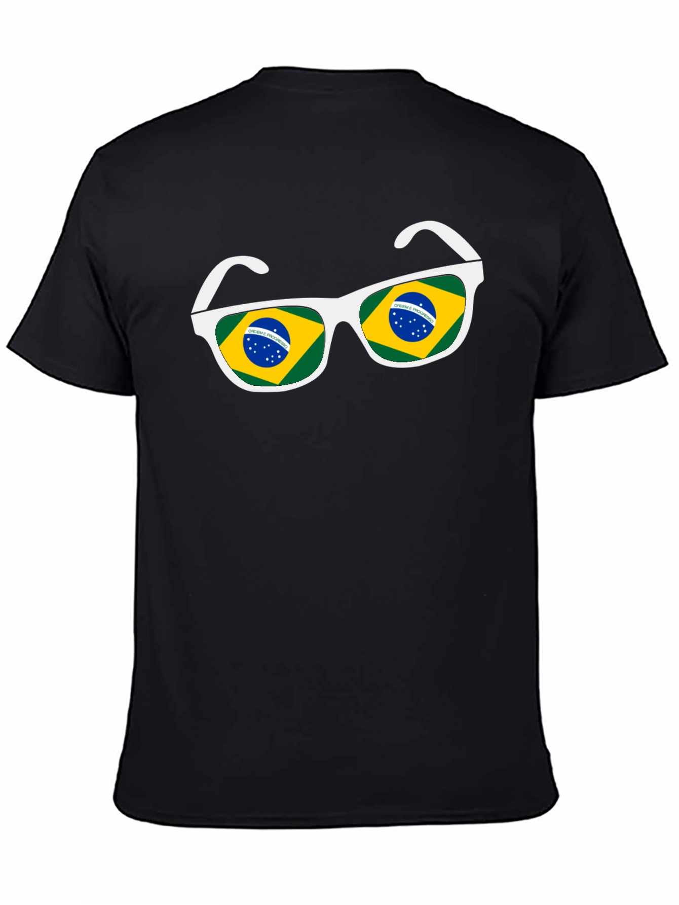 Brazil Flag Sunglasses Graphic Tee