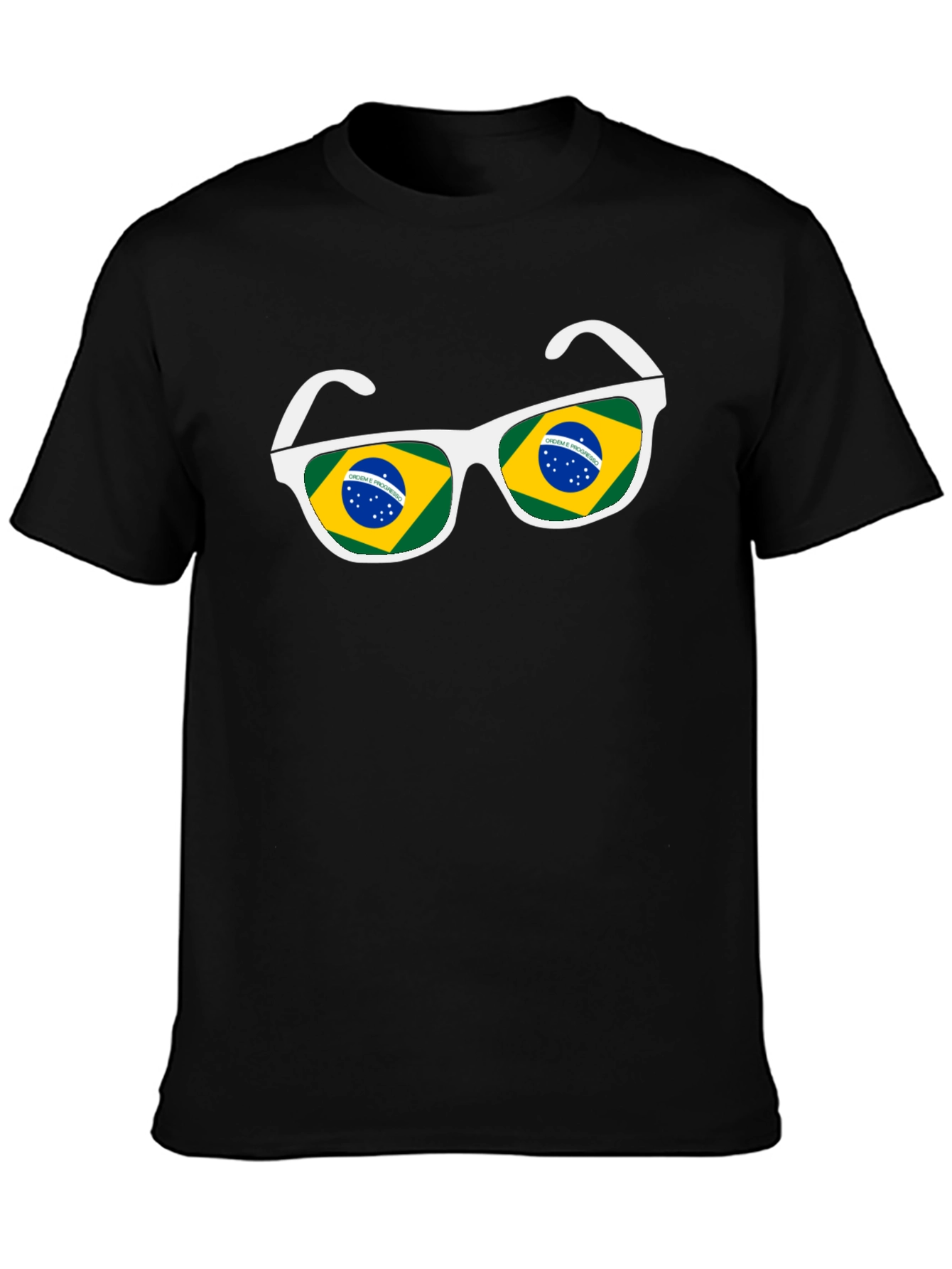 Brazil Flag Sunglasses Graphic Tee