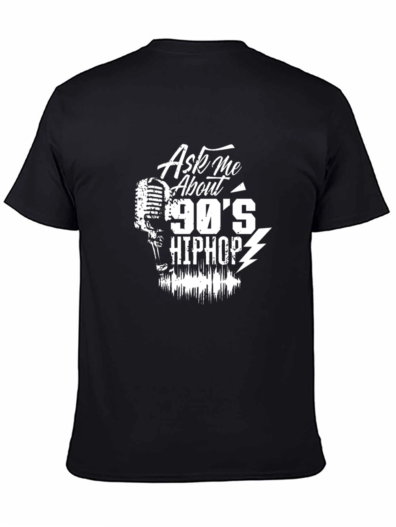 Ask Me About 90s Hip Hop Black T-Shirt