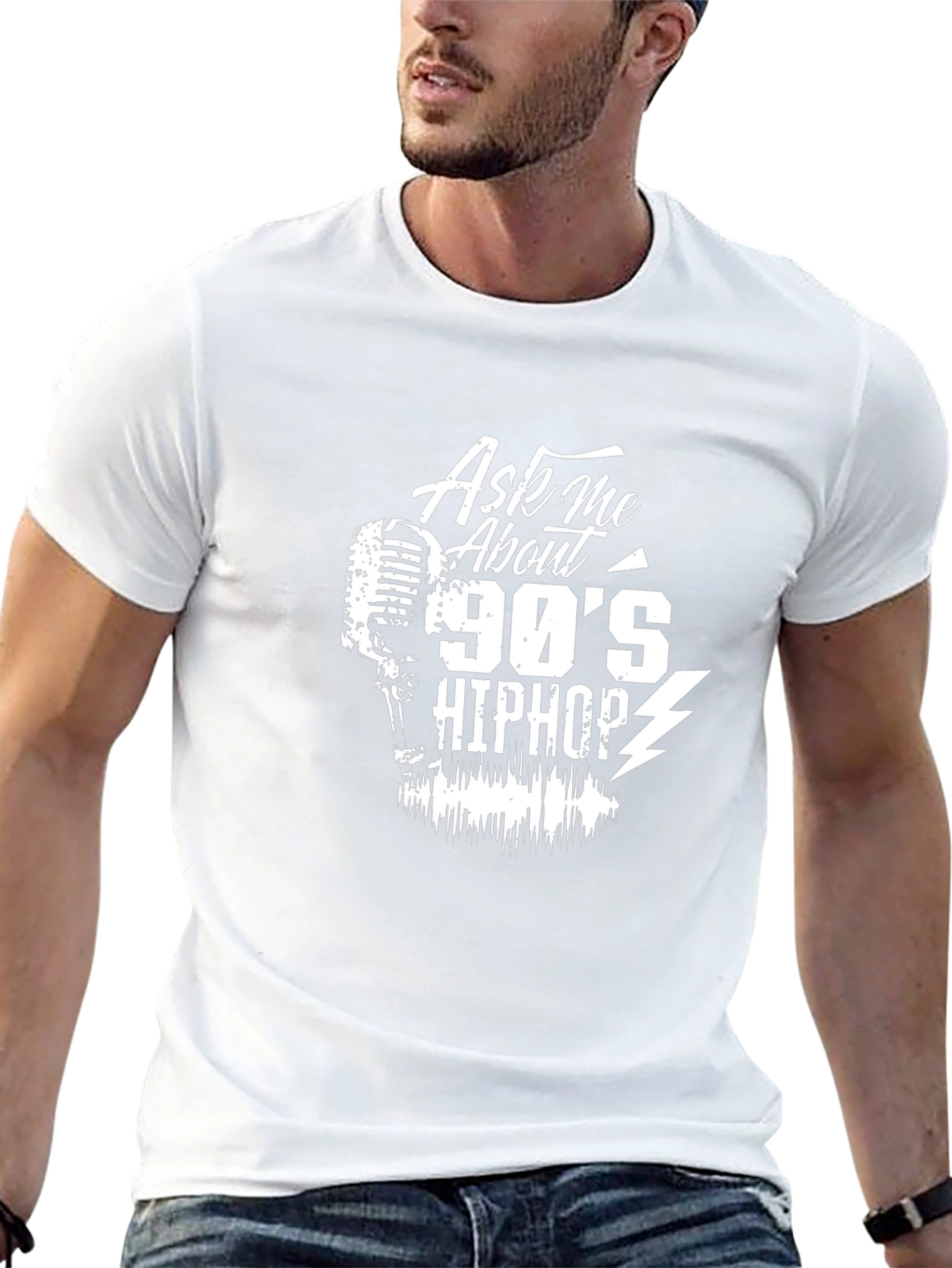 Ask Me About 90s Hip Hop Black T-Shirt