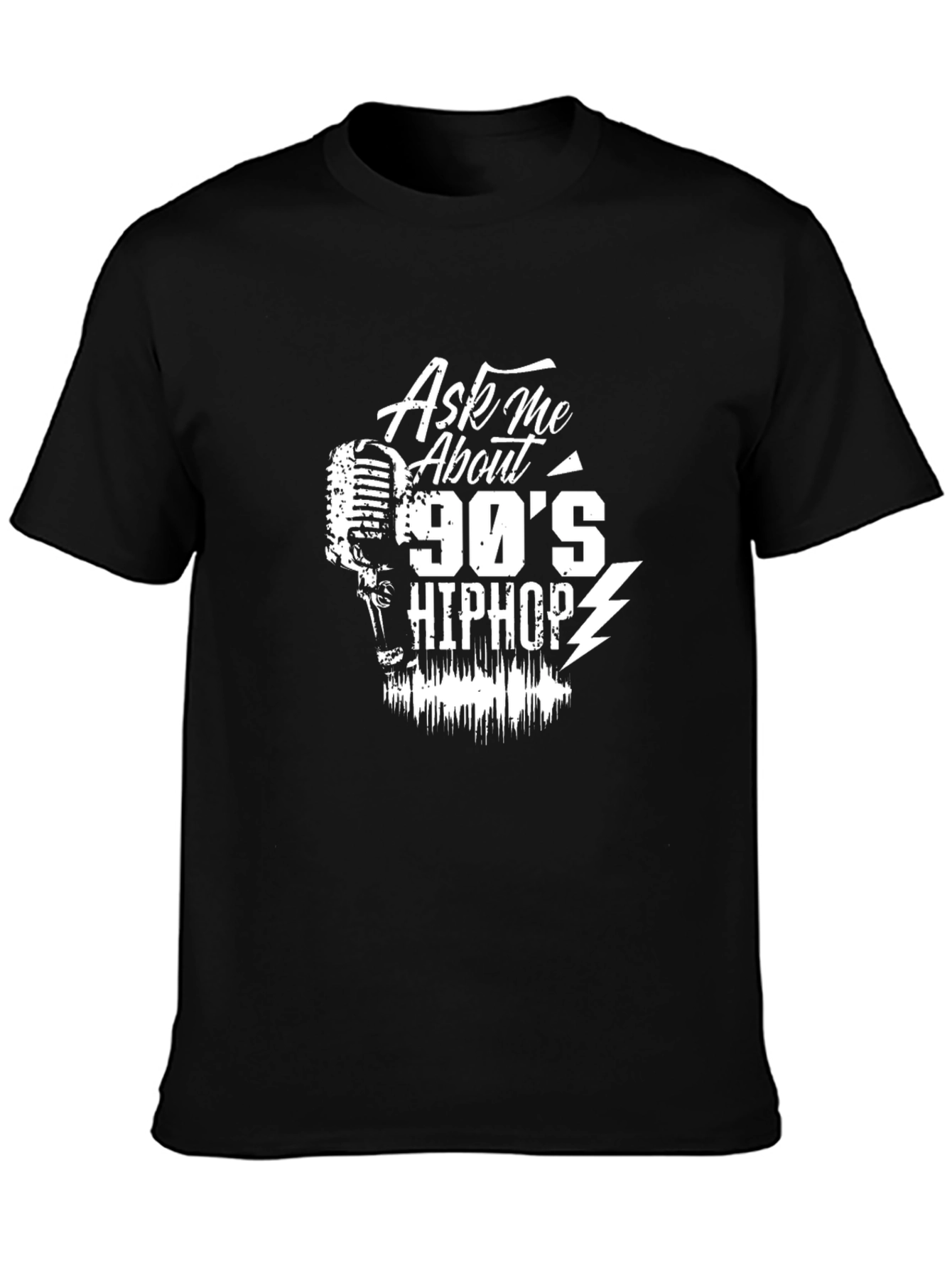 Ask Me About 90s Hip Hop Black T-Shirt