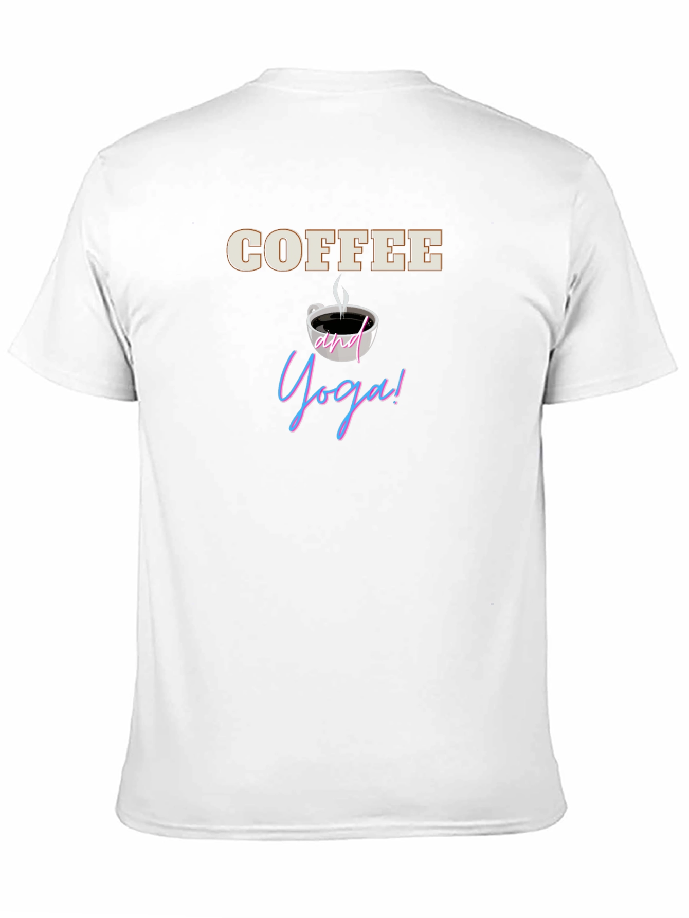 Coffee and Yoga T-Shirt - Relax and Rejuvenate!