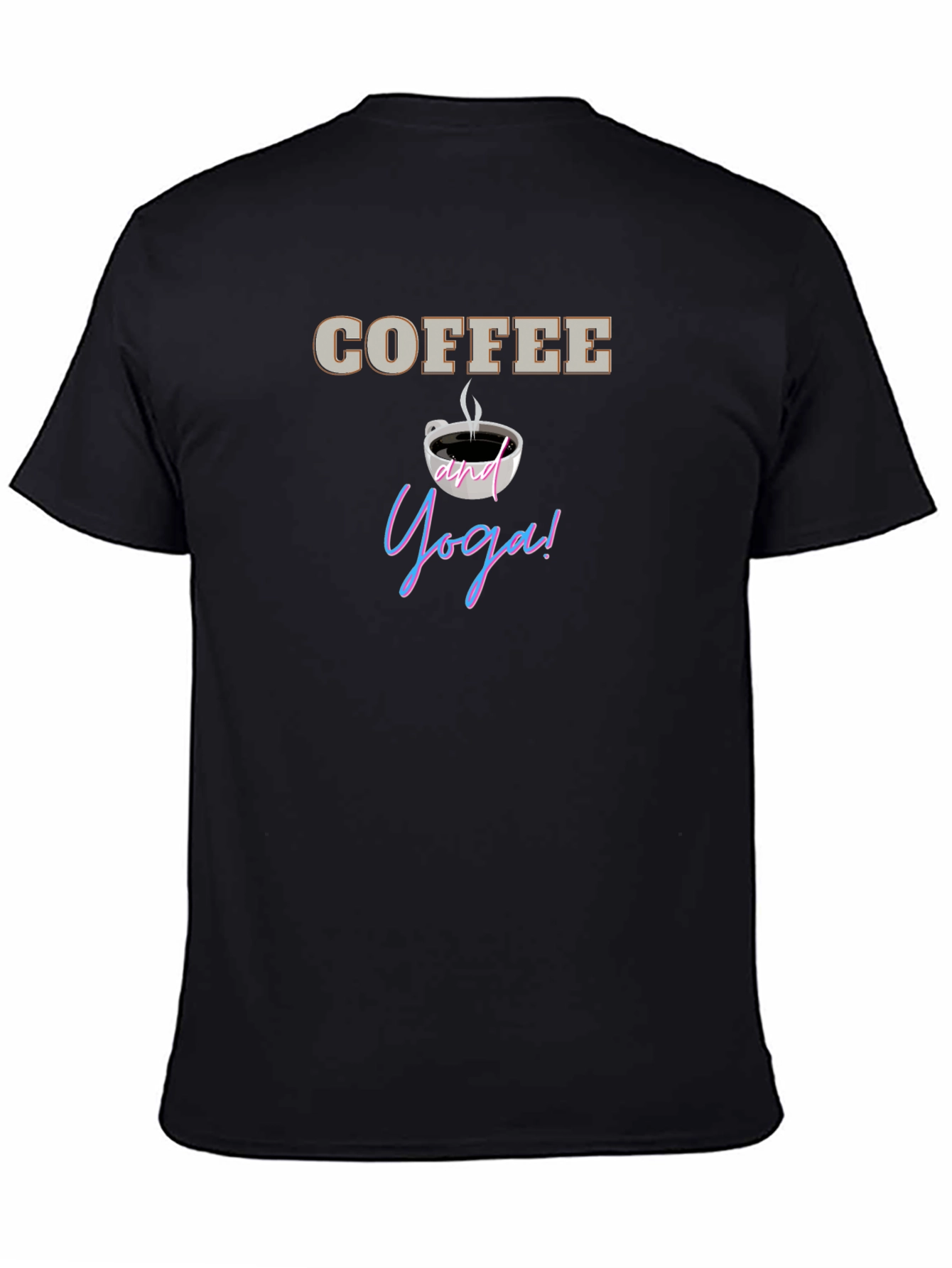 Coffee and Yoga T-Shirt - Relax and Rejuvenate!