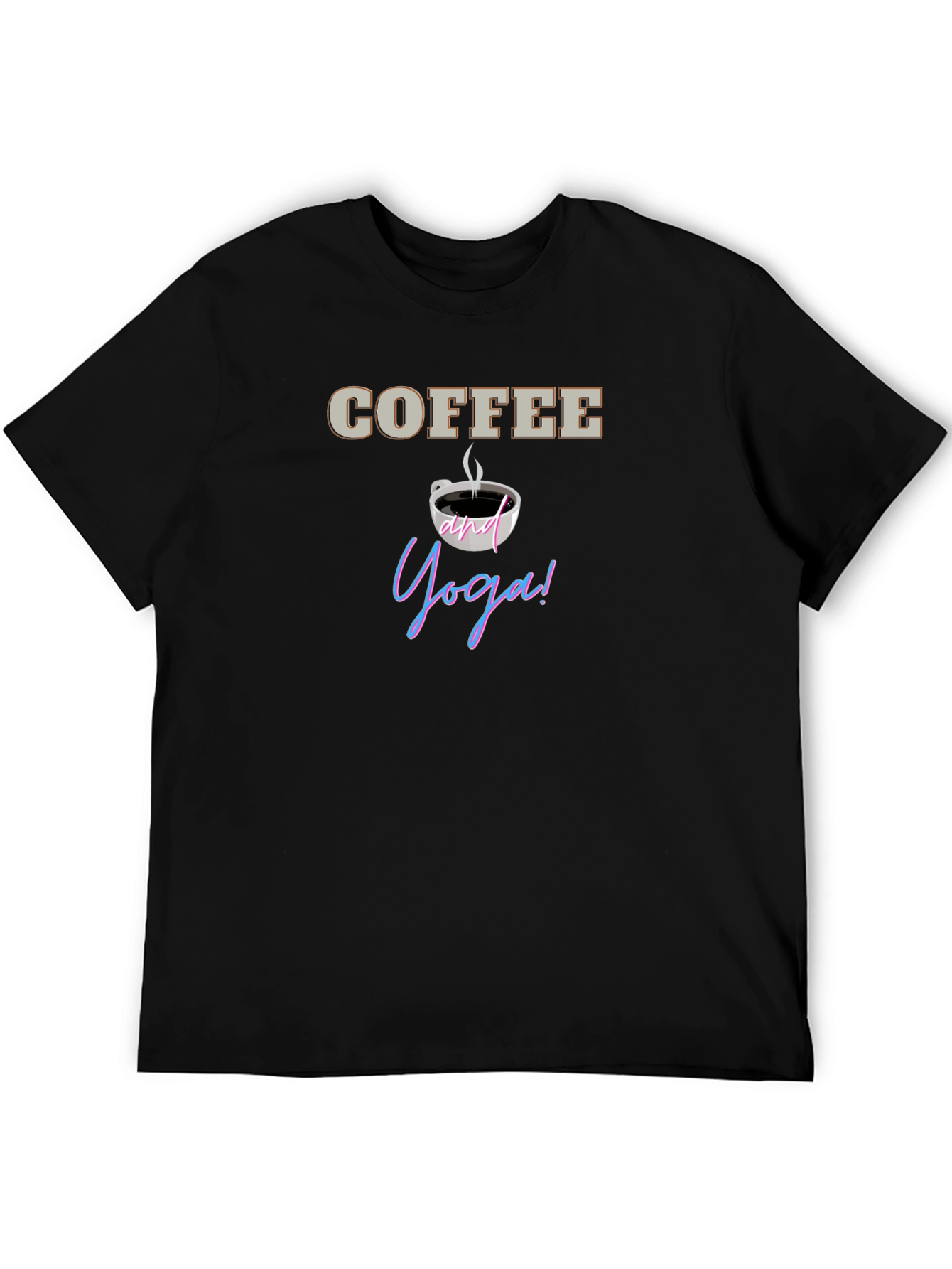 Coffee and Yoga T-Shirt - Relax and Rejuvenate!