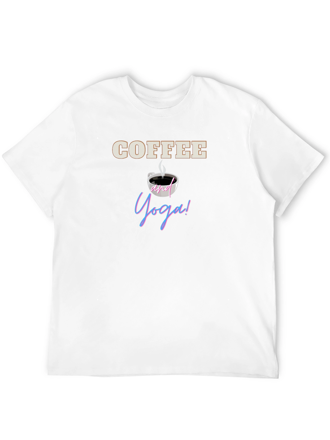 Coffee and Yoga T-Shirt - Relax and Rejuvenate!