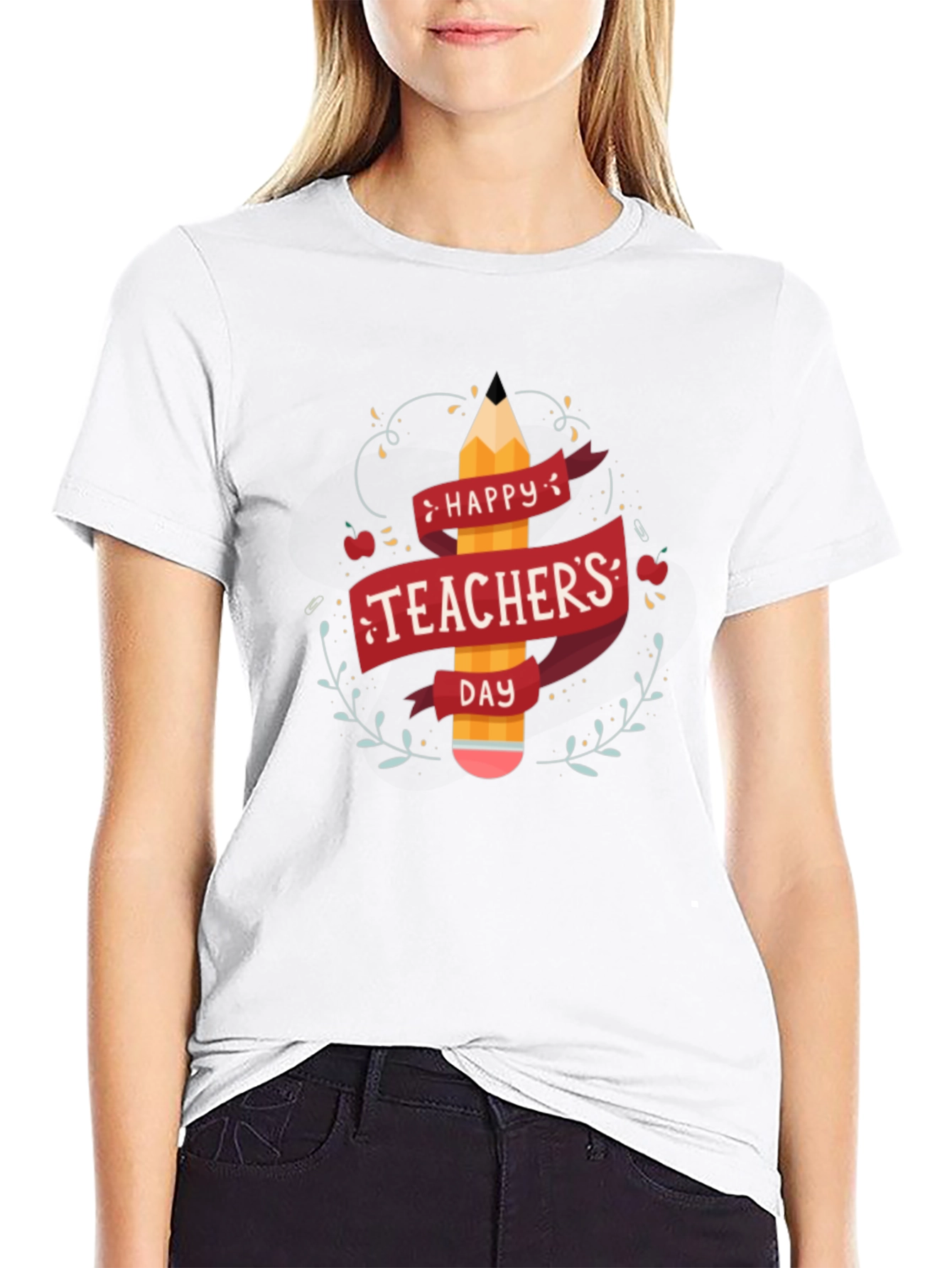 Happy Teachers Day Black T-Shirt