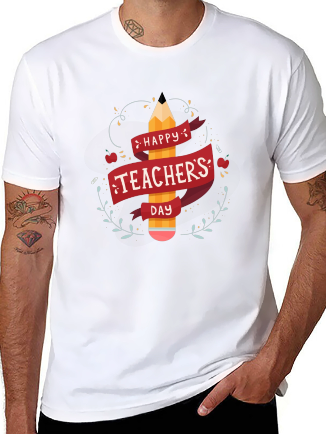 Happy Teachers Day Black T-Shirt