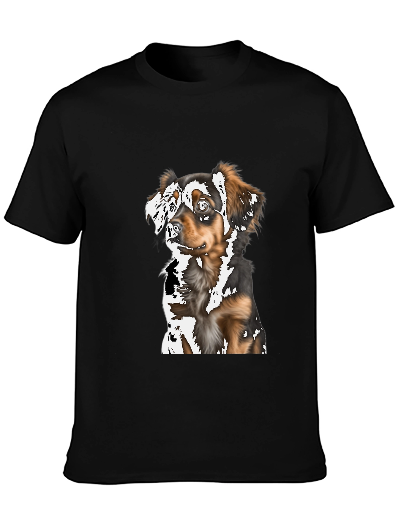 Dog Graphic Tee - Stylish Unisex Black T-Shirt