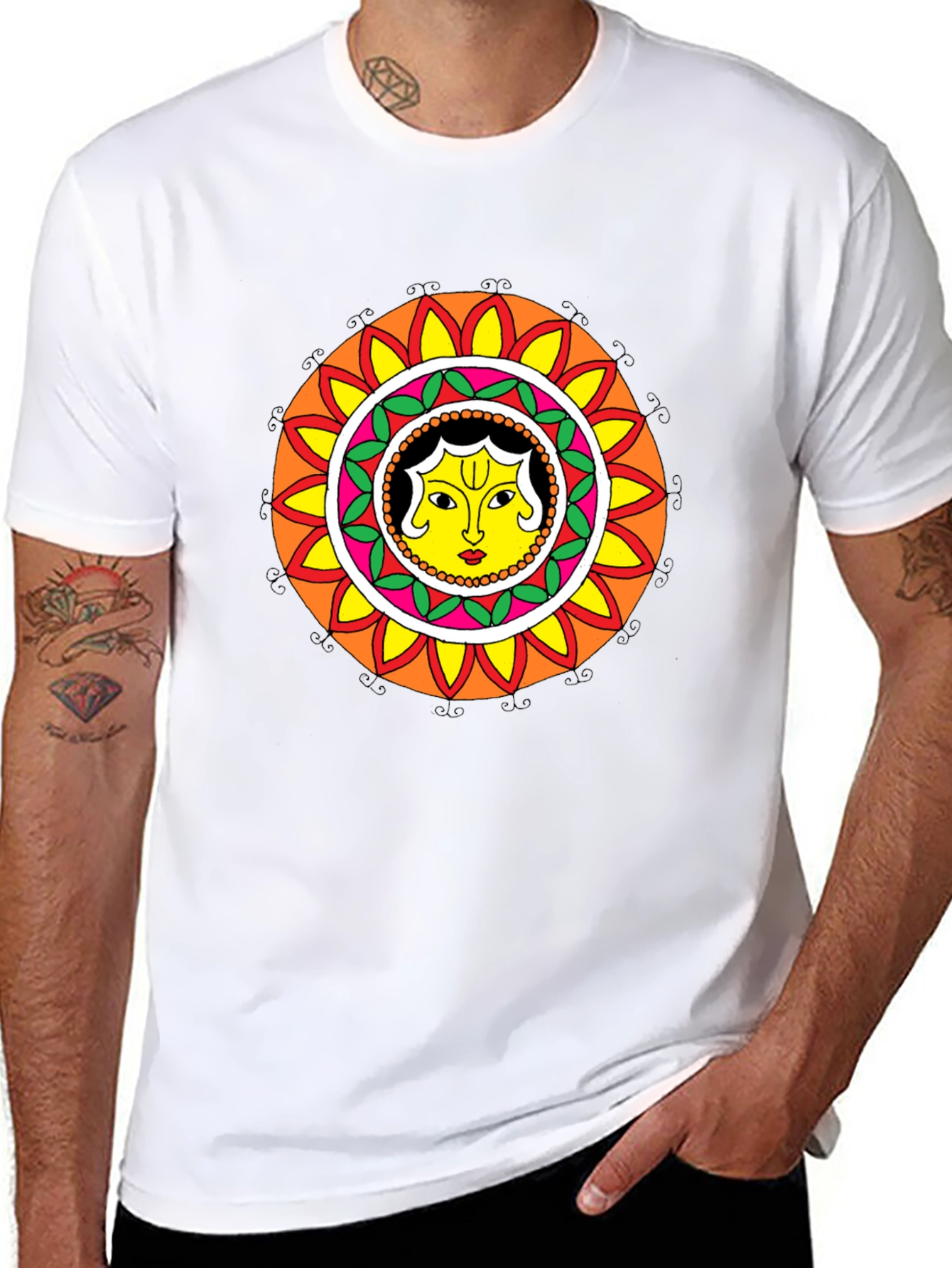 Unique Mandala T-Shirt - Artistic Graphic Tee
