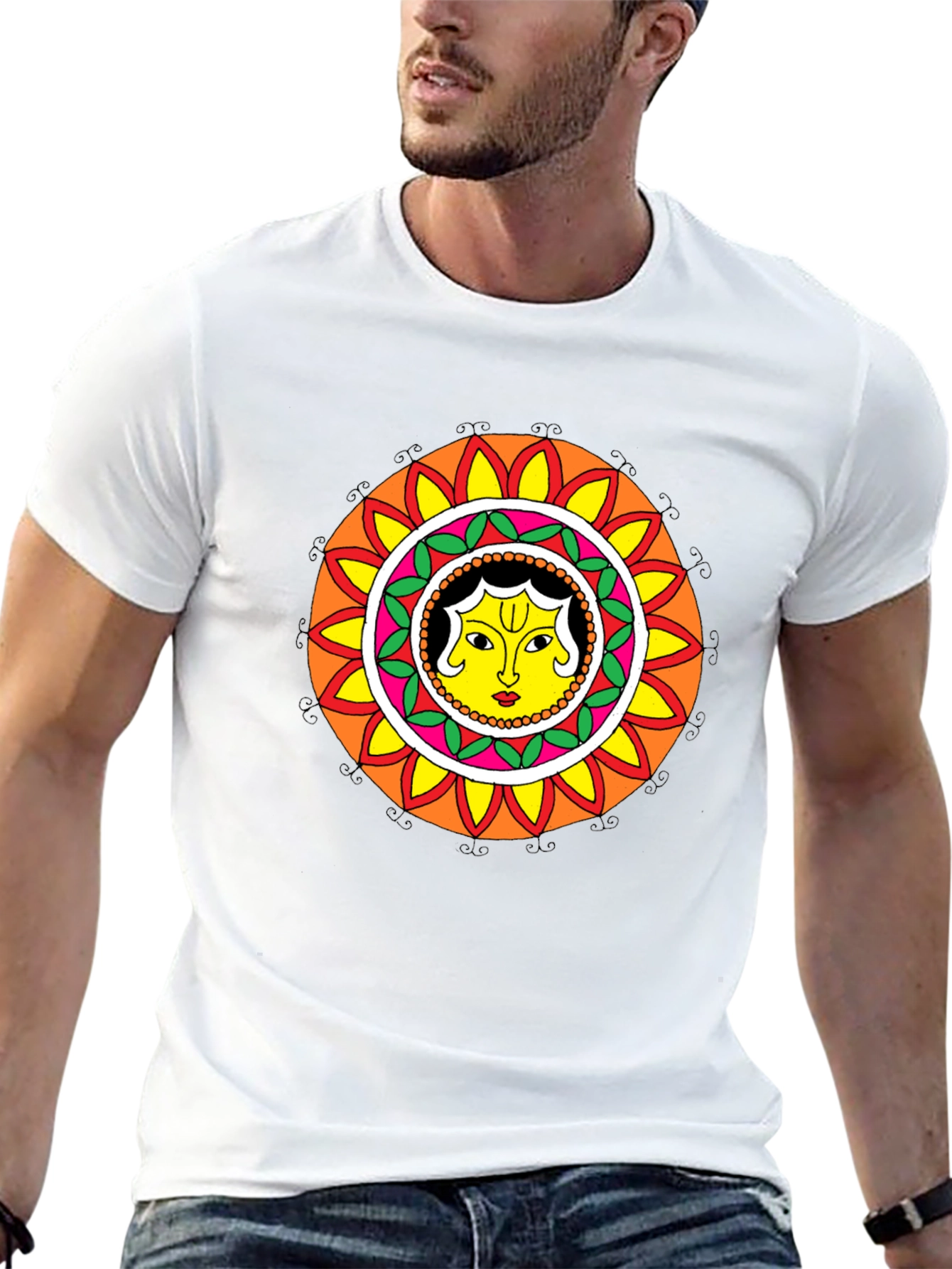 Unique Mandala T-Shirt - Artistic Graphic Tee