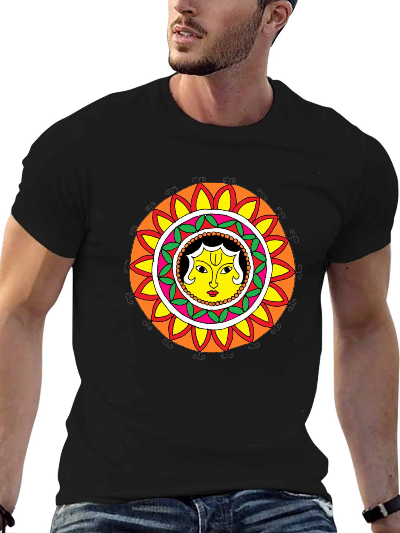 Unique Mandala T-Shirt - Artistic Graphic Tee