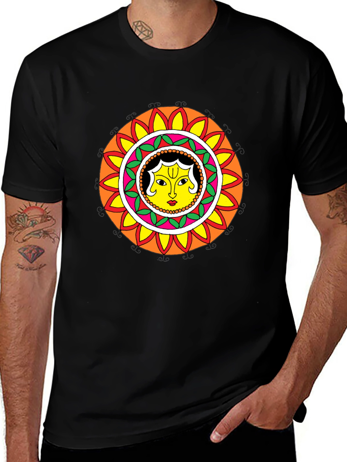 Unique Mandala T-Shirt - Artistic Graphic Tee