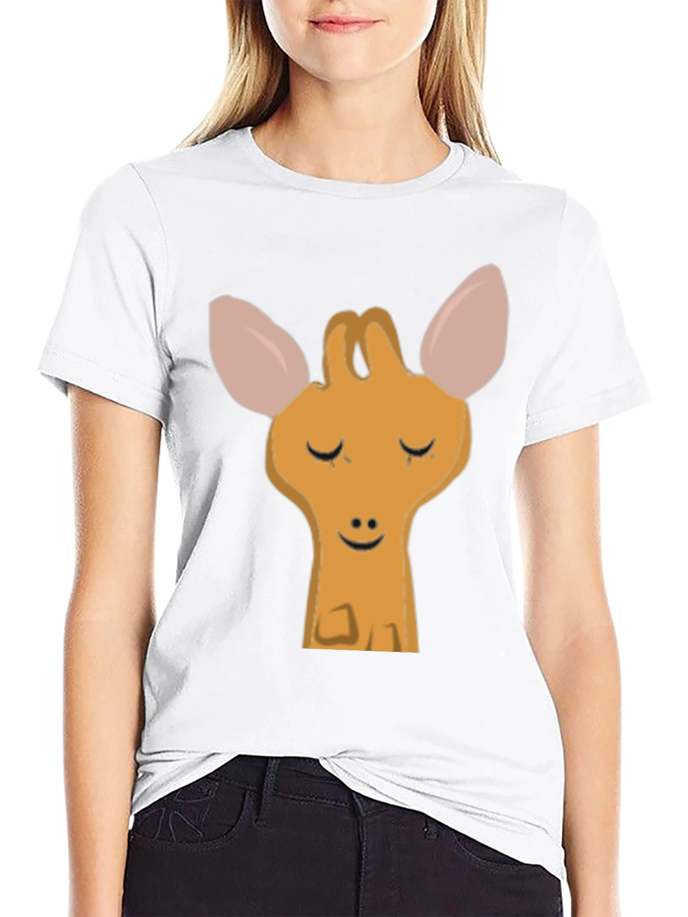 Cute Giraffe Graphic T-Shirt