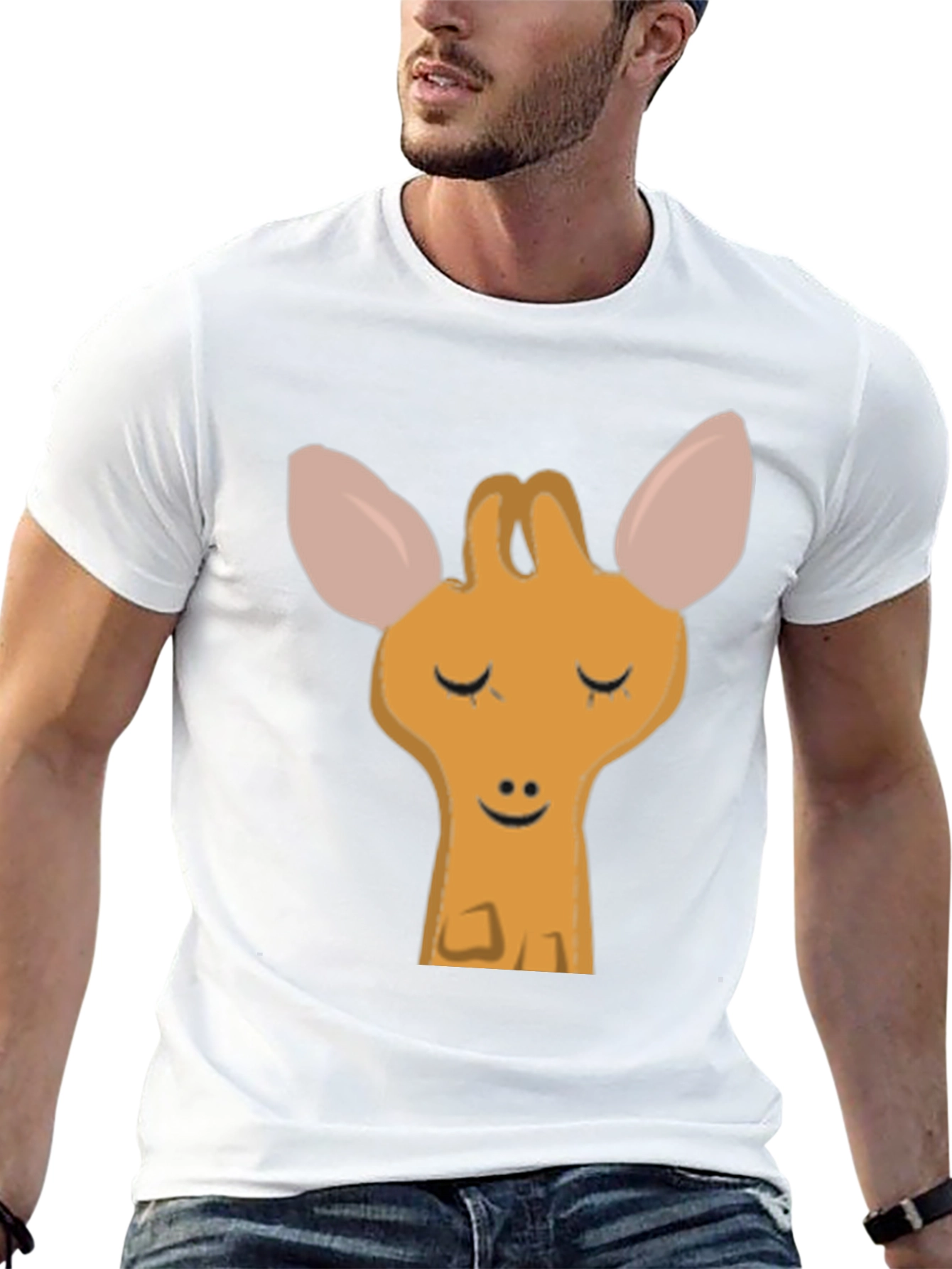 Cute Giraffe Graphic T-Shirt