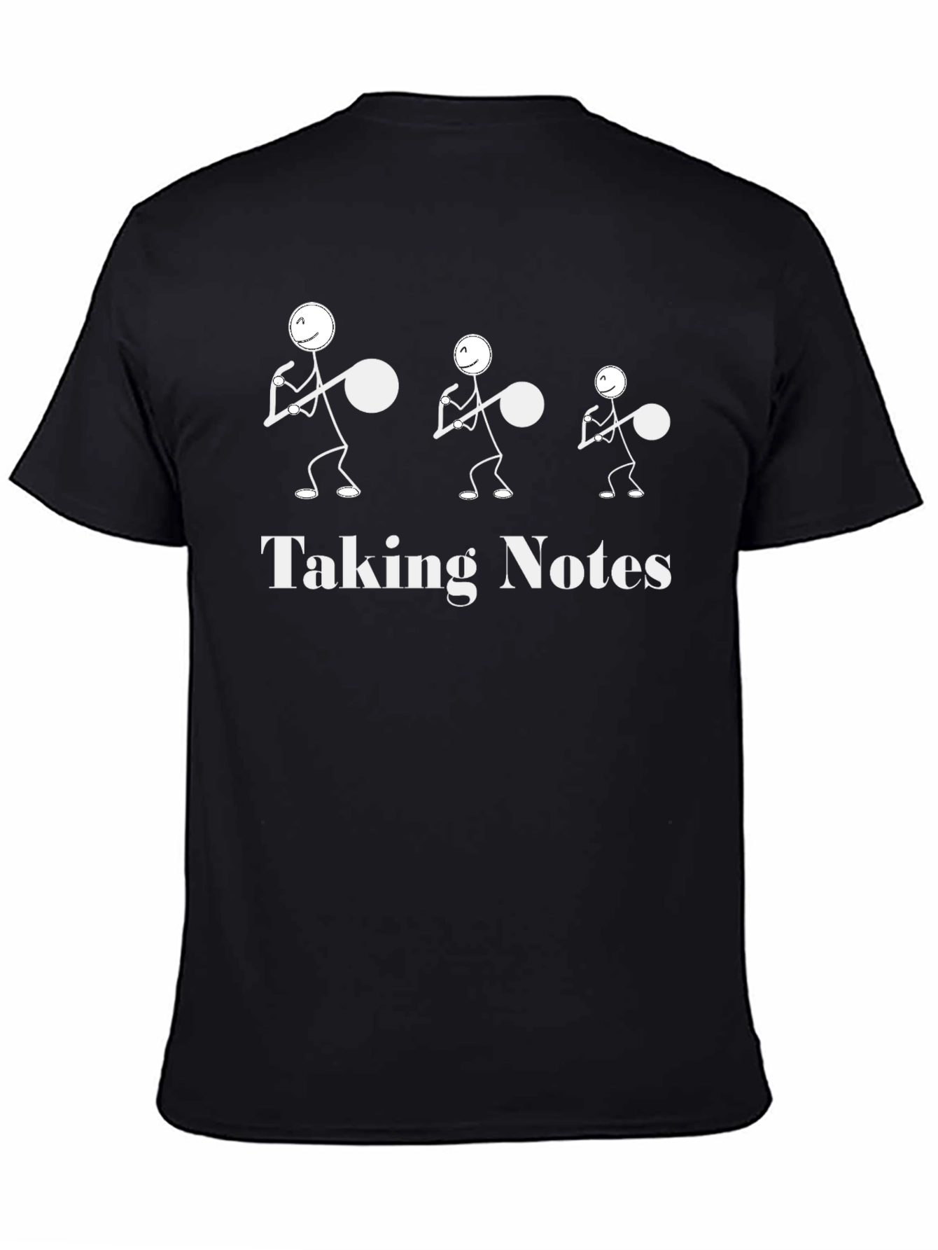 Taking Notes Stick Figure T-Shirt