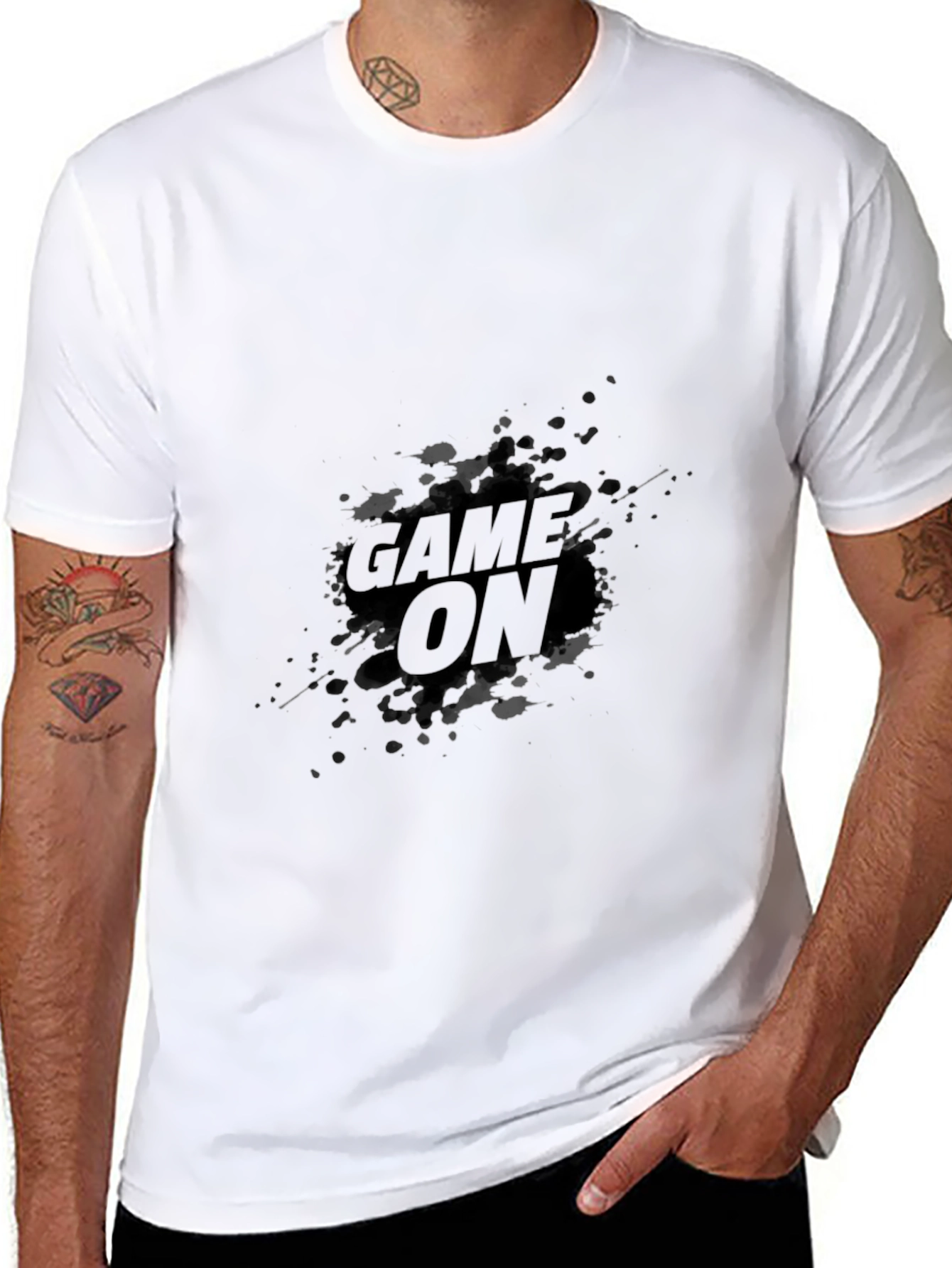 Game On Black Graphic T-Shirt - Casual Style