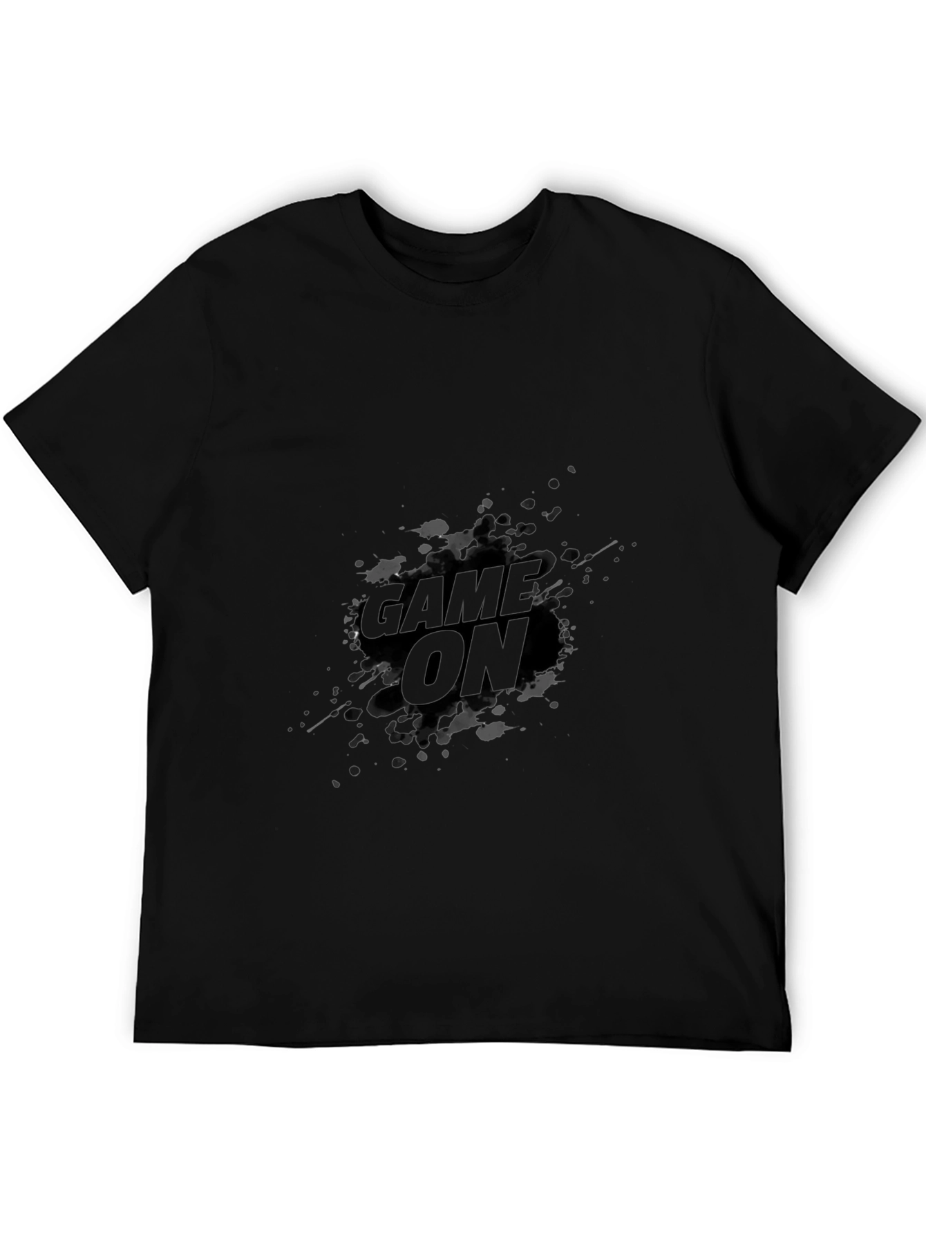 Game On Black Graphic T-Shirt - Casual Style