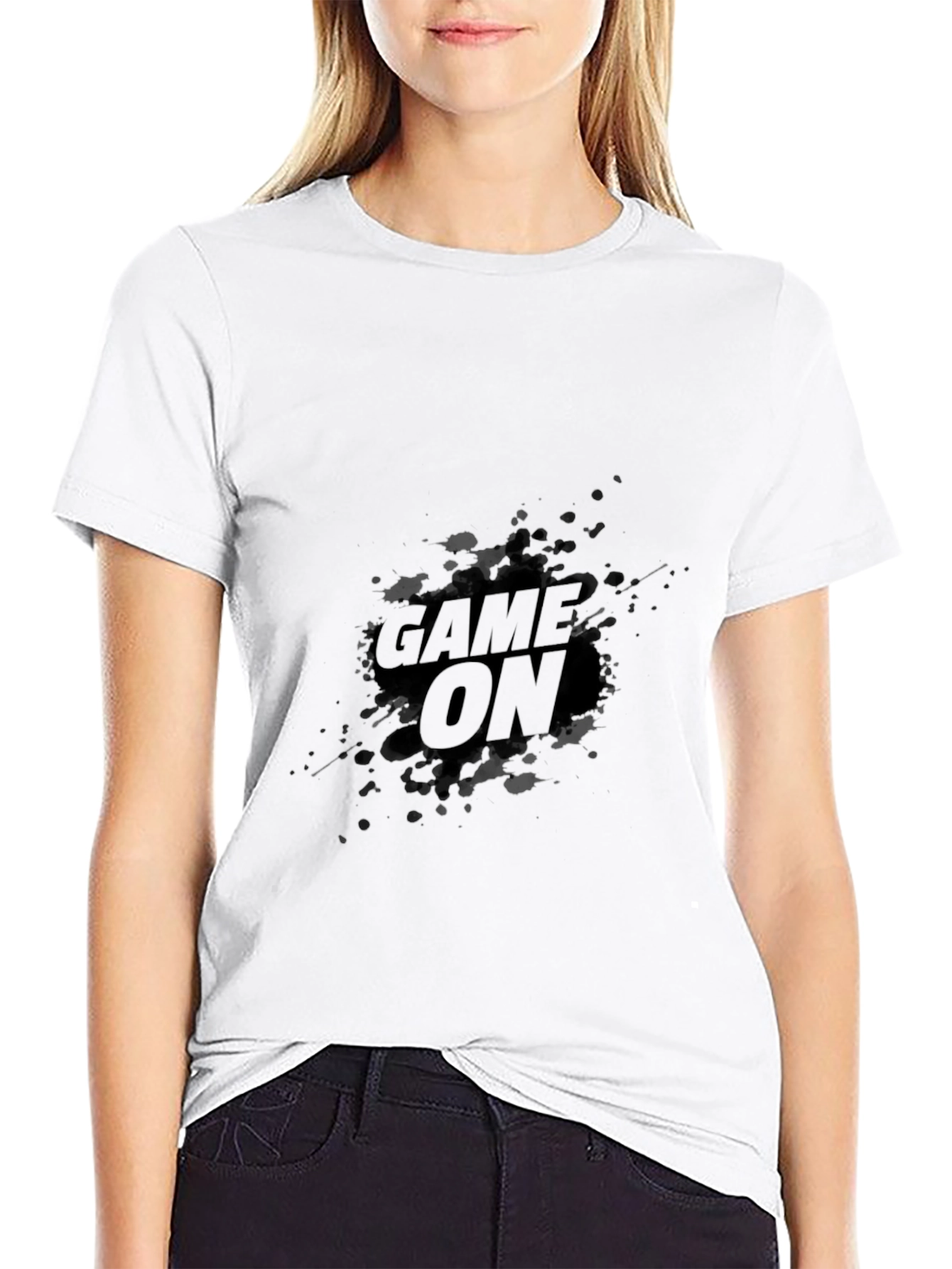 Game On Black Graphic T-Shirt - Casual Style