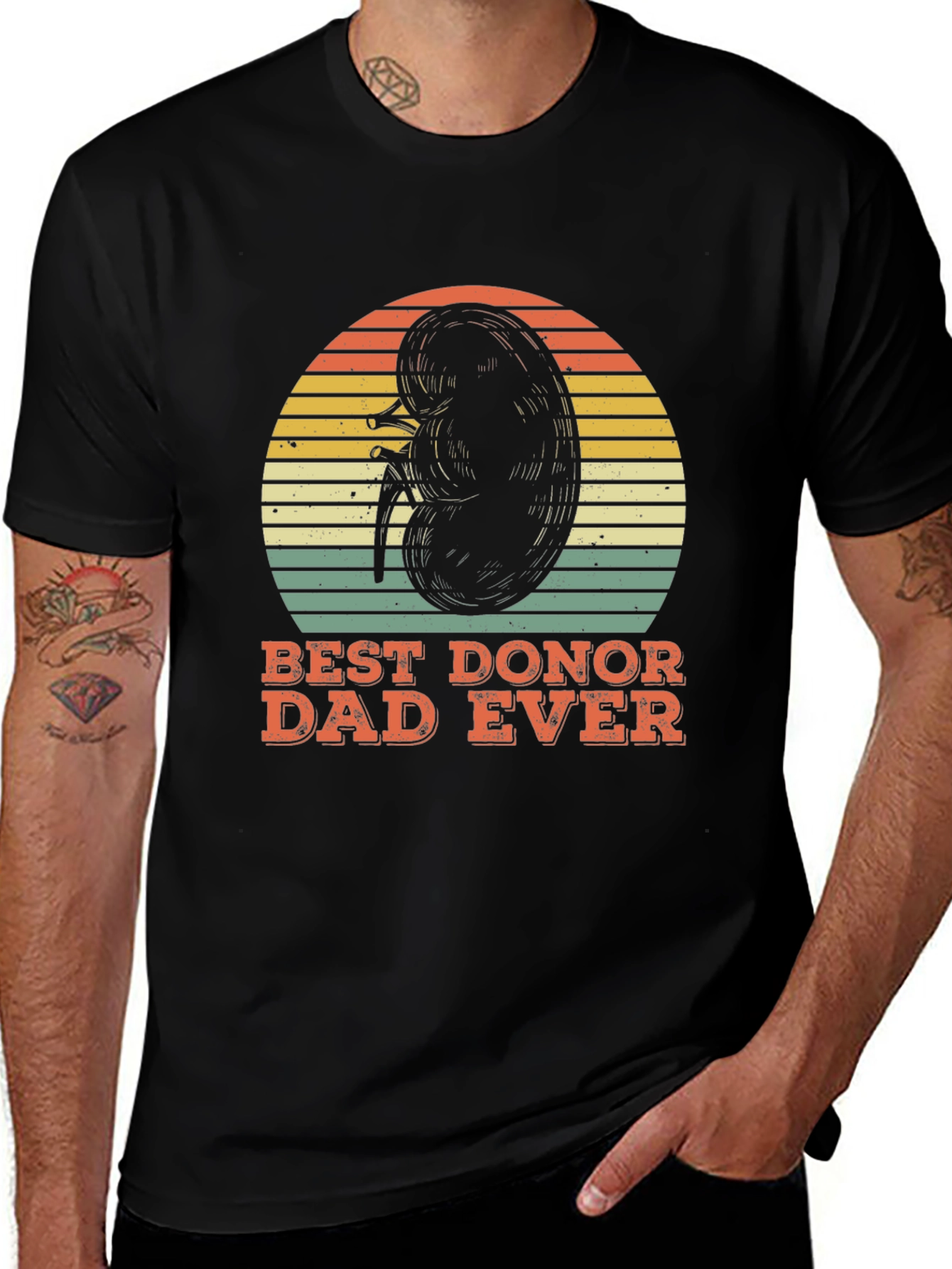 Best Donor Dad Ever Kidney Graphic Tee