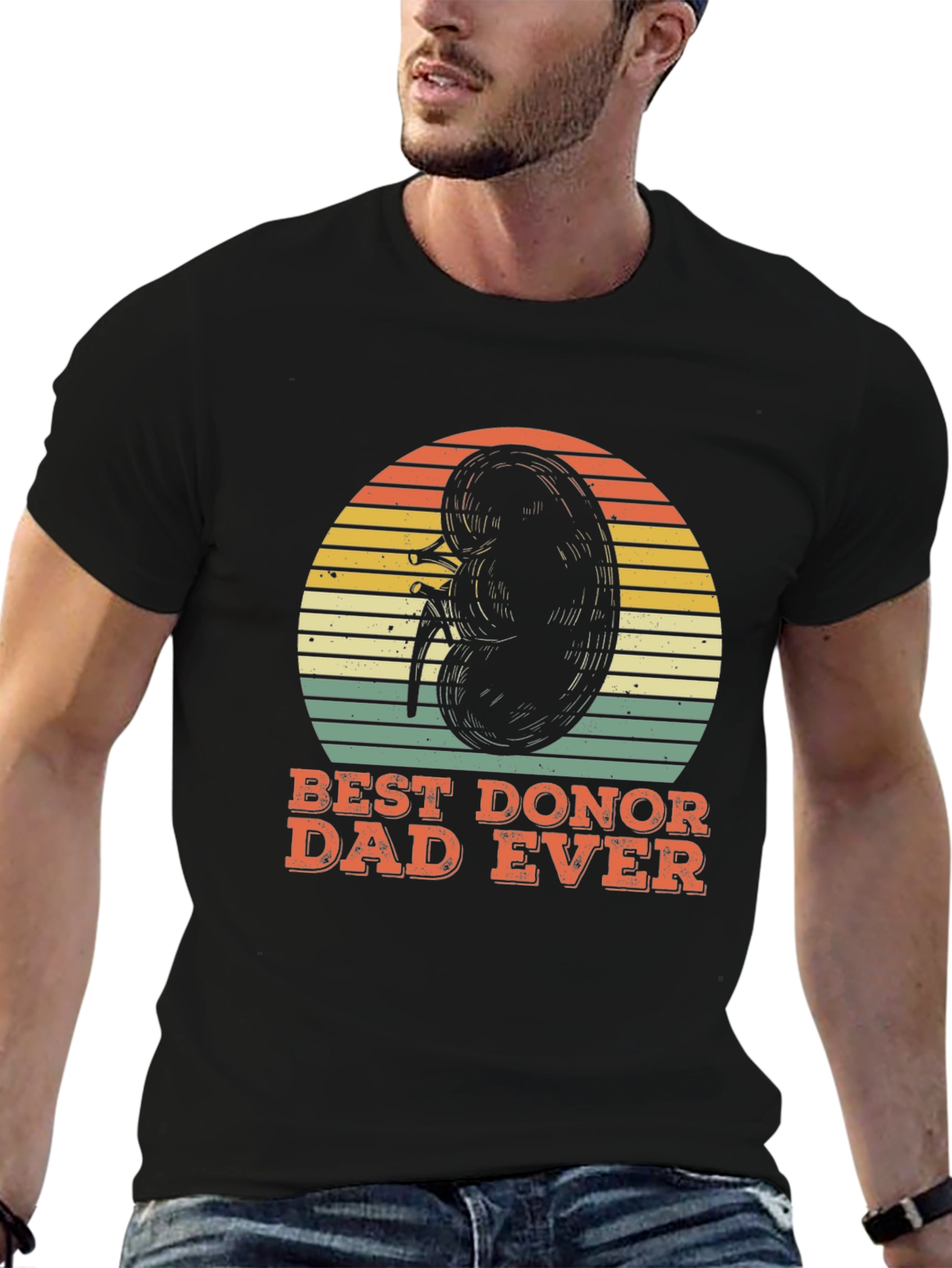 Best Donor Dad Ever Kidney Graphic Tee