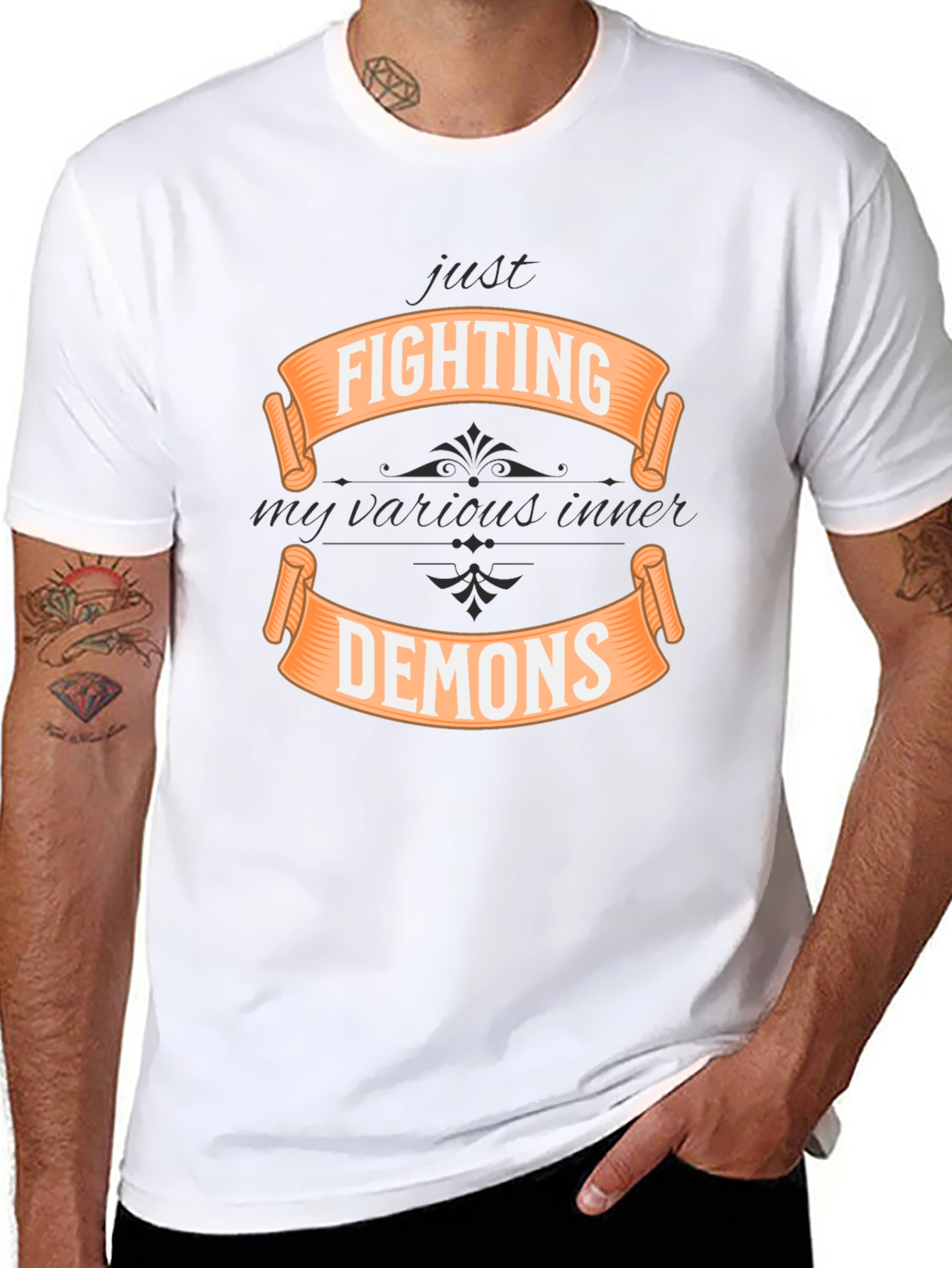 Fighting Demons Graphic T-Shirt