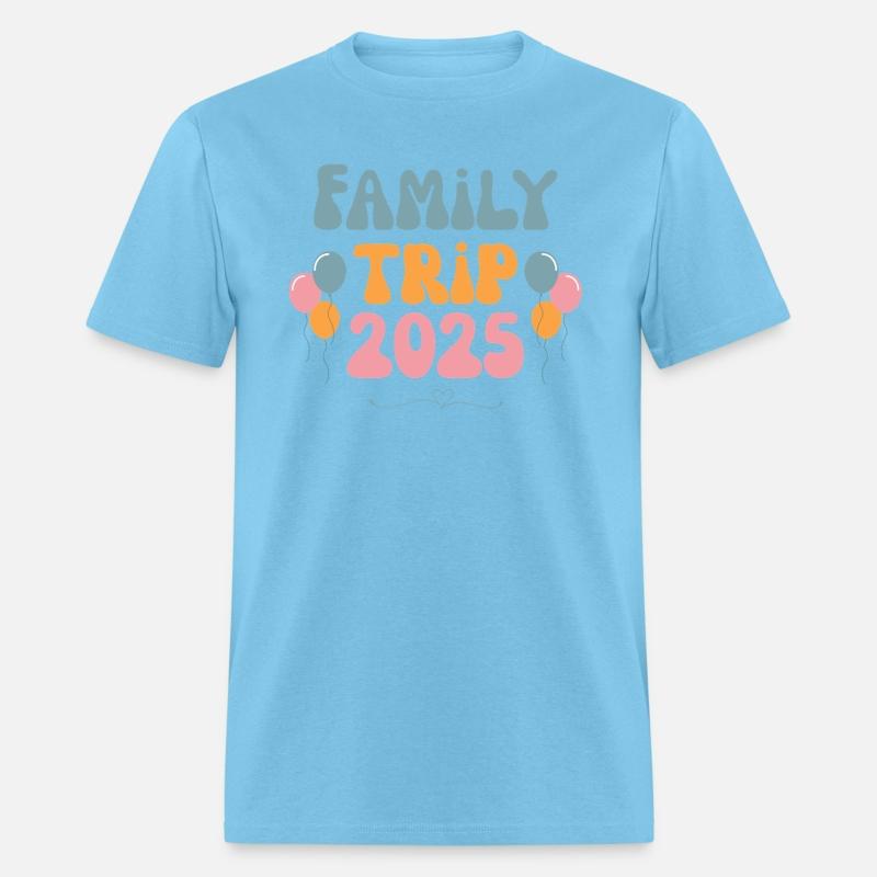 Family Trip Tshirt Retro 2025 Family Vacation Gift