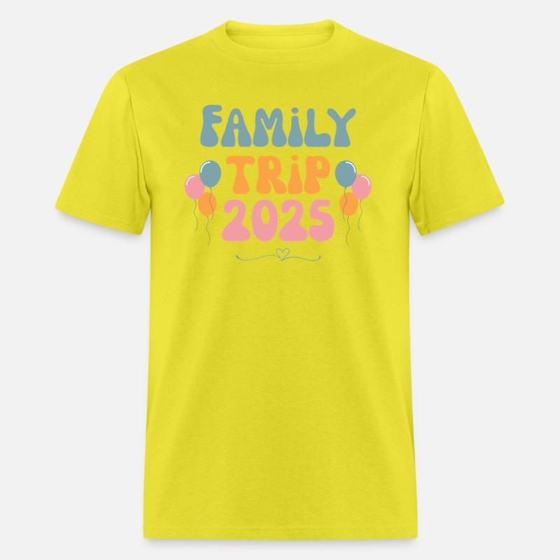 Family Trip Tshirt Retro 2025 Family Vacation Gift