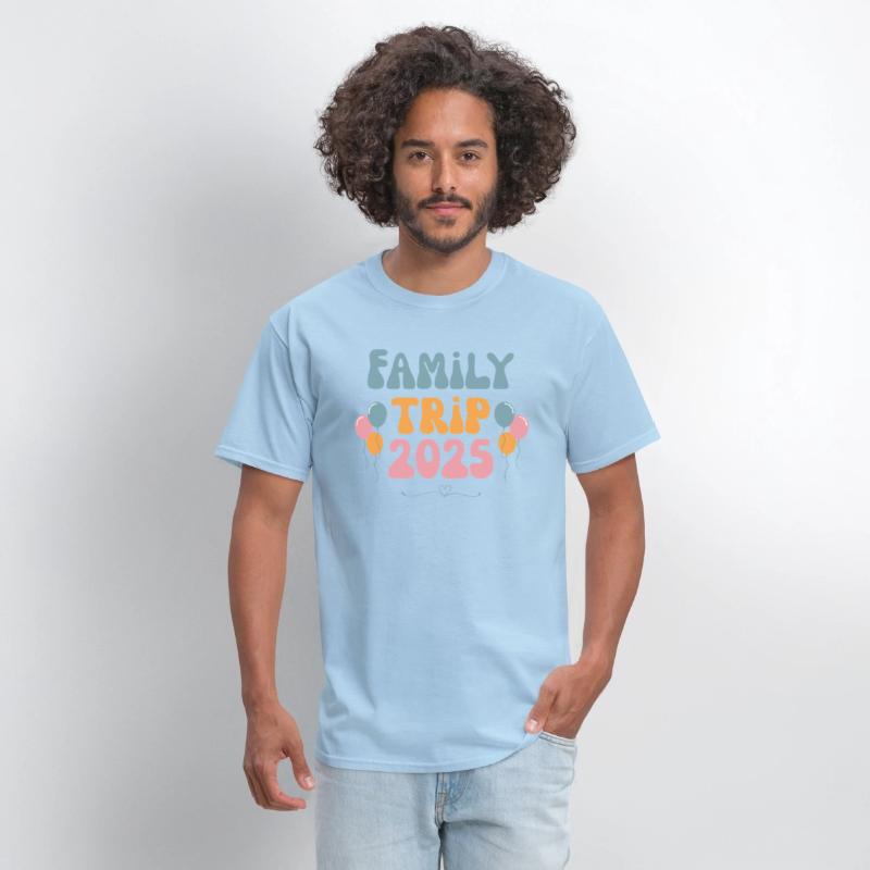 Family Trip Tshirt Retro 2025 Family Vacation Gift