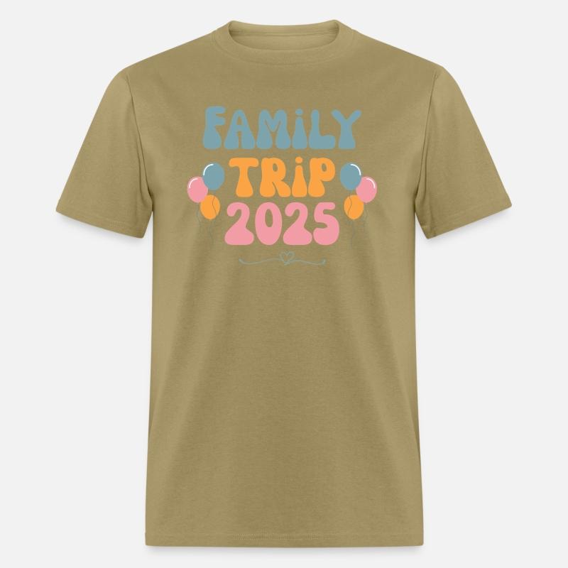 Family Trip Tshirt Retro 2025 Family Vacation Gift